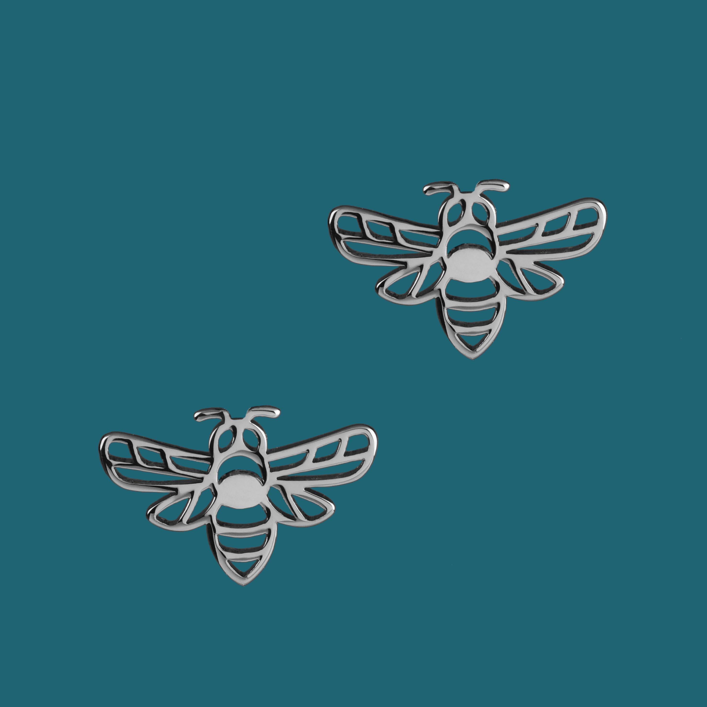 Napichovacie náušnice malá včielka