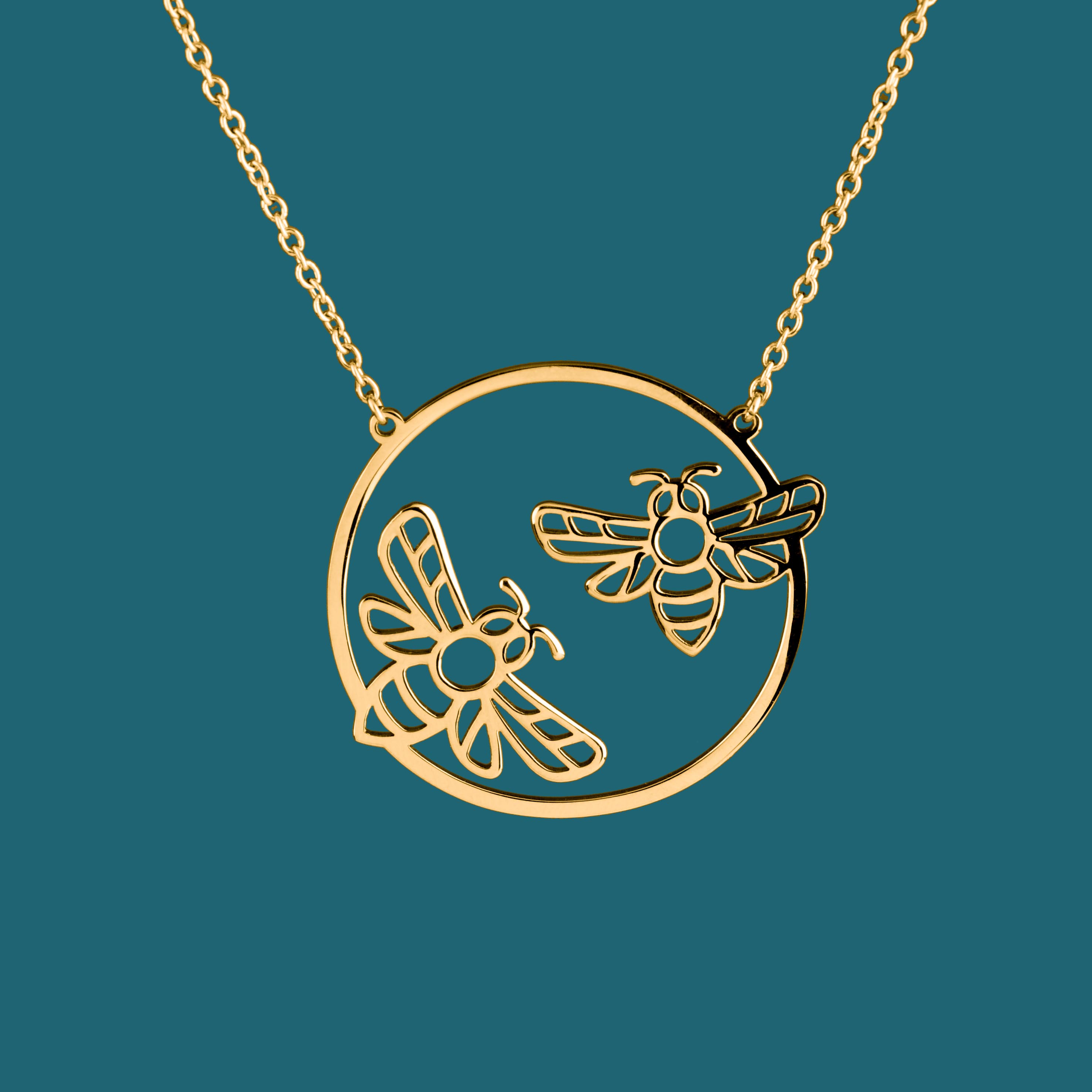Náhrdelník včela - kruh