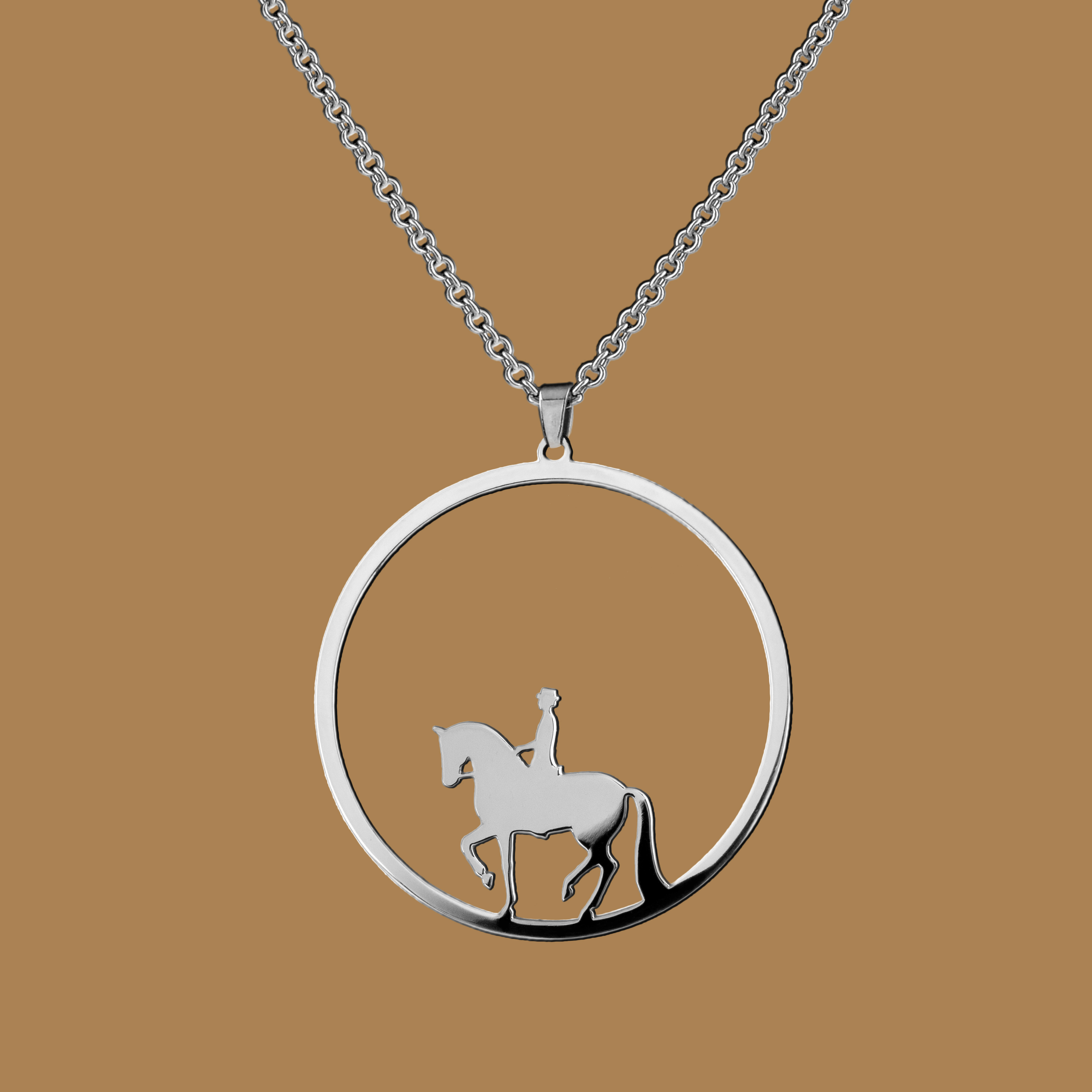 Prívesok piaf - jazdec kruh - 4cm