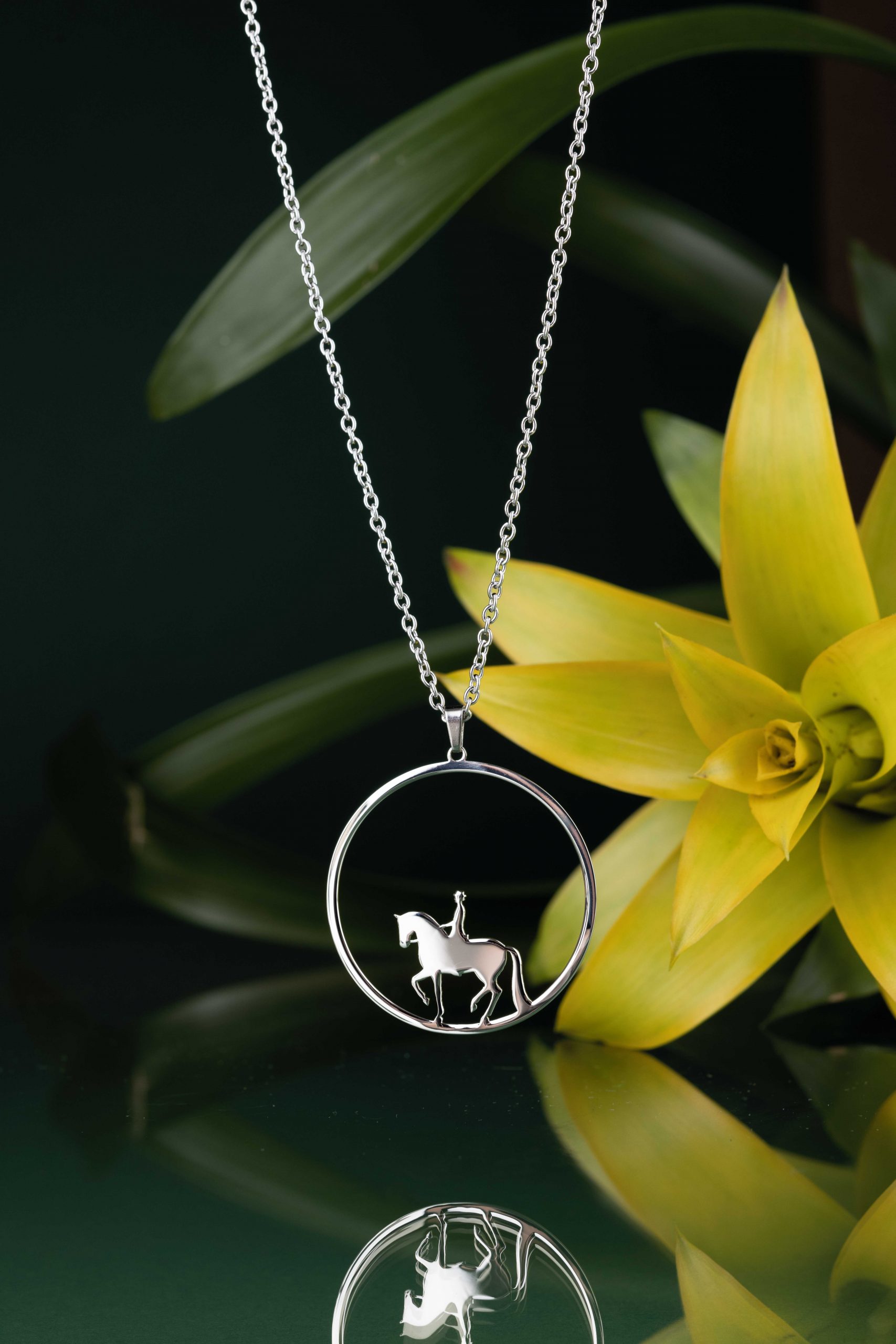 Prívesok piaf - jazdec kruh - 4cm