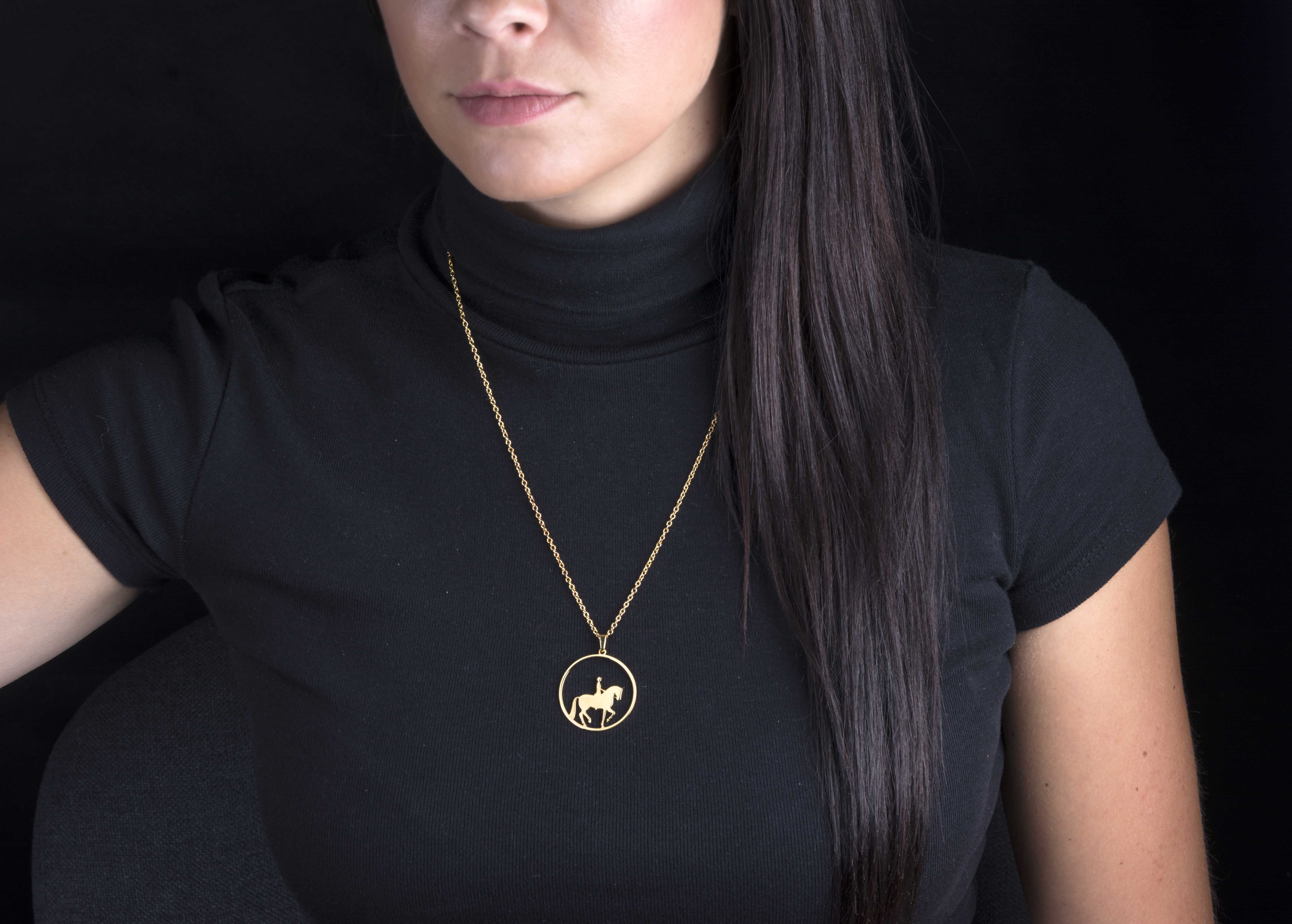 Prívesok piaf - jazdec kruh - 3cm