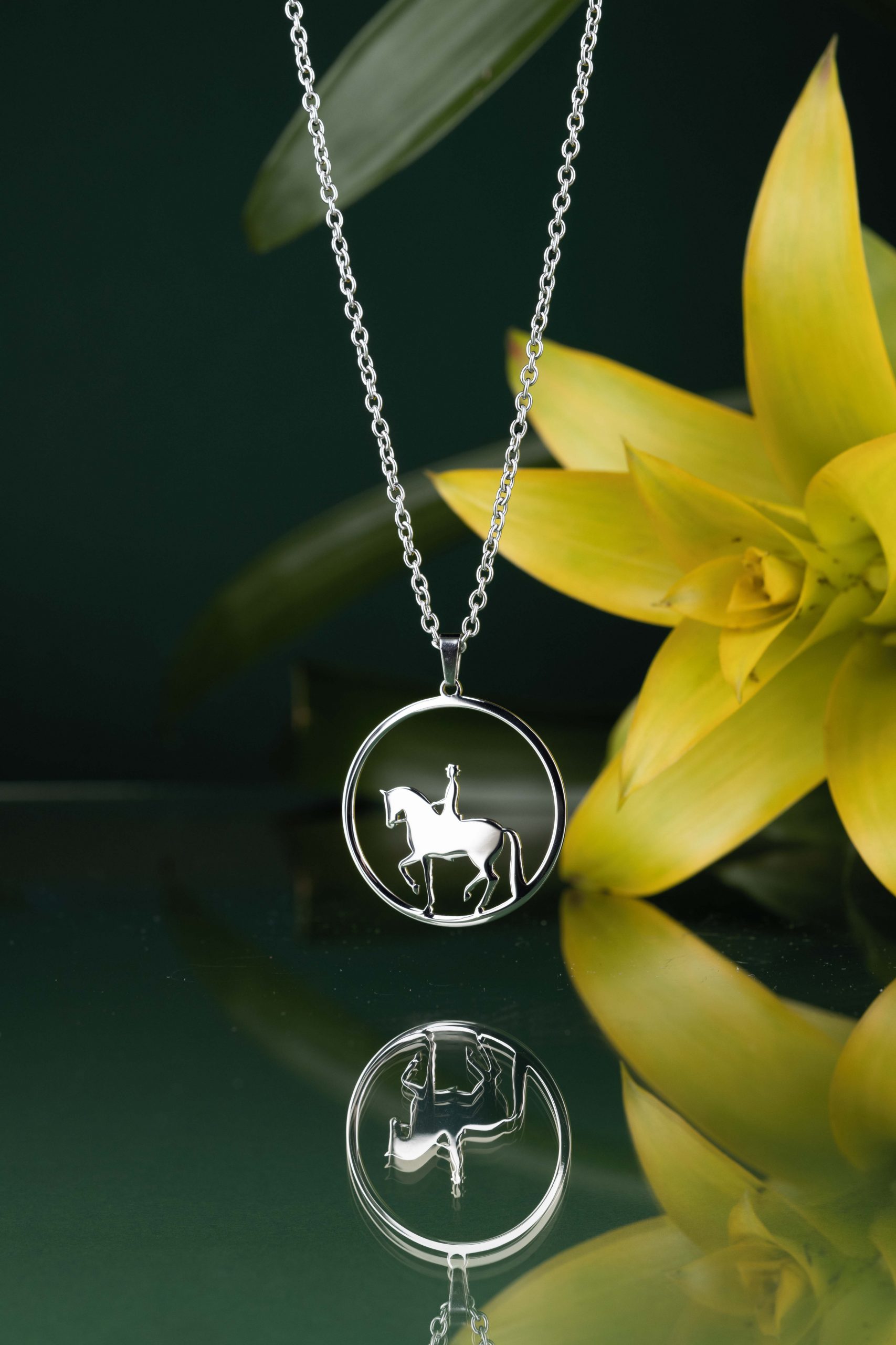 Prívesok piaf - jazdec kruh - 3cm