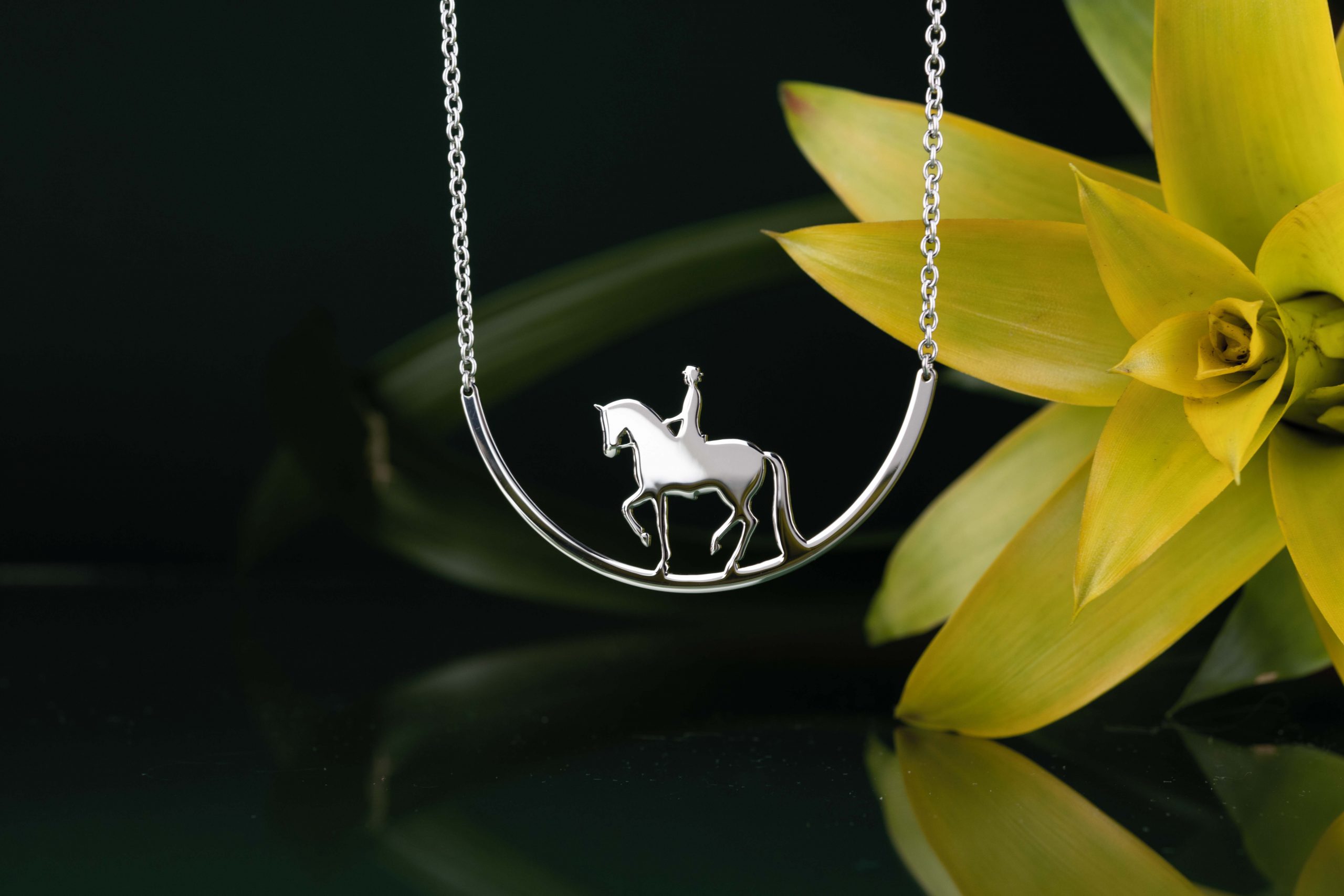 Náhrdelník piaf - jazdec - oblúk