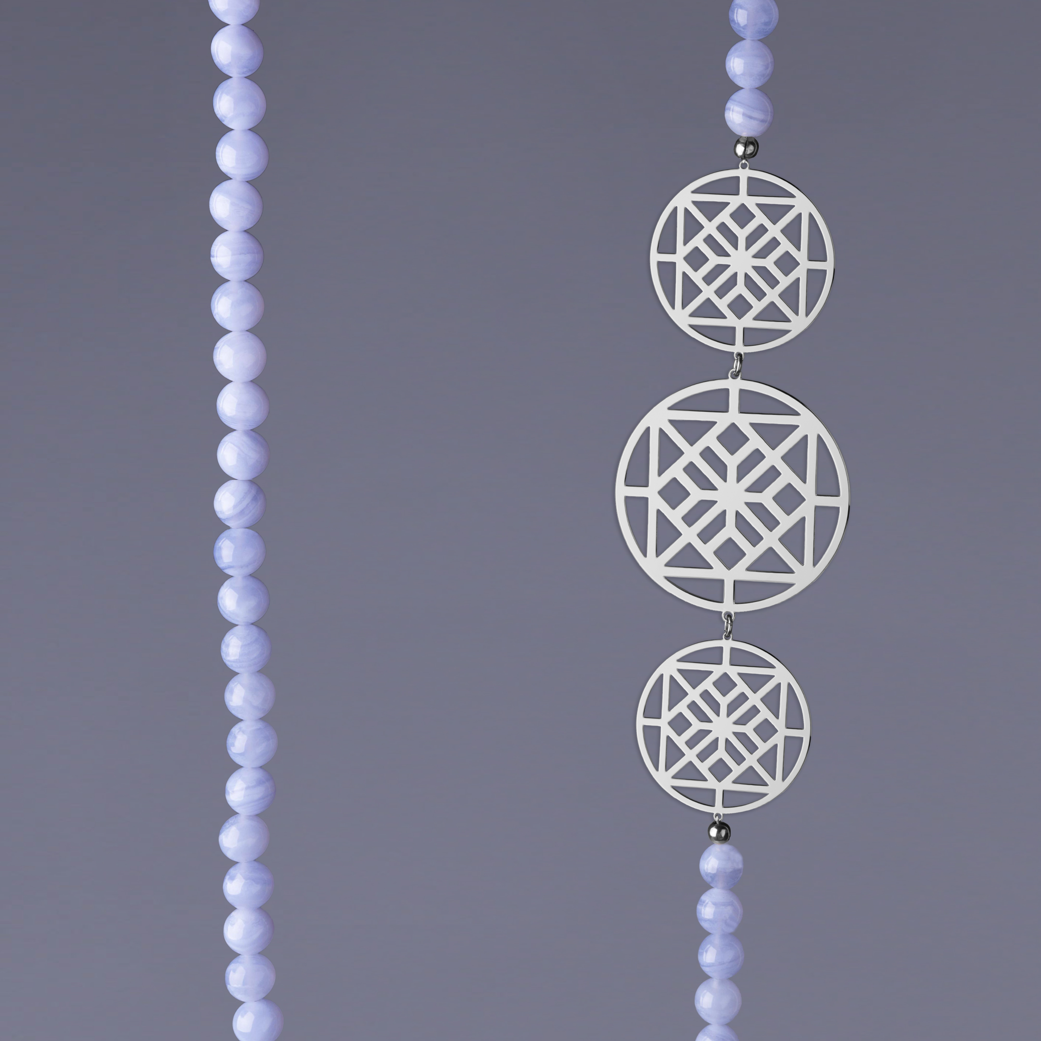 Náhrdelník gatra 1 - chalcedón