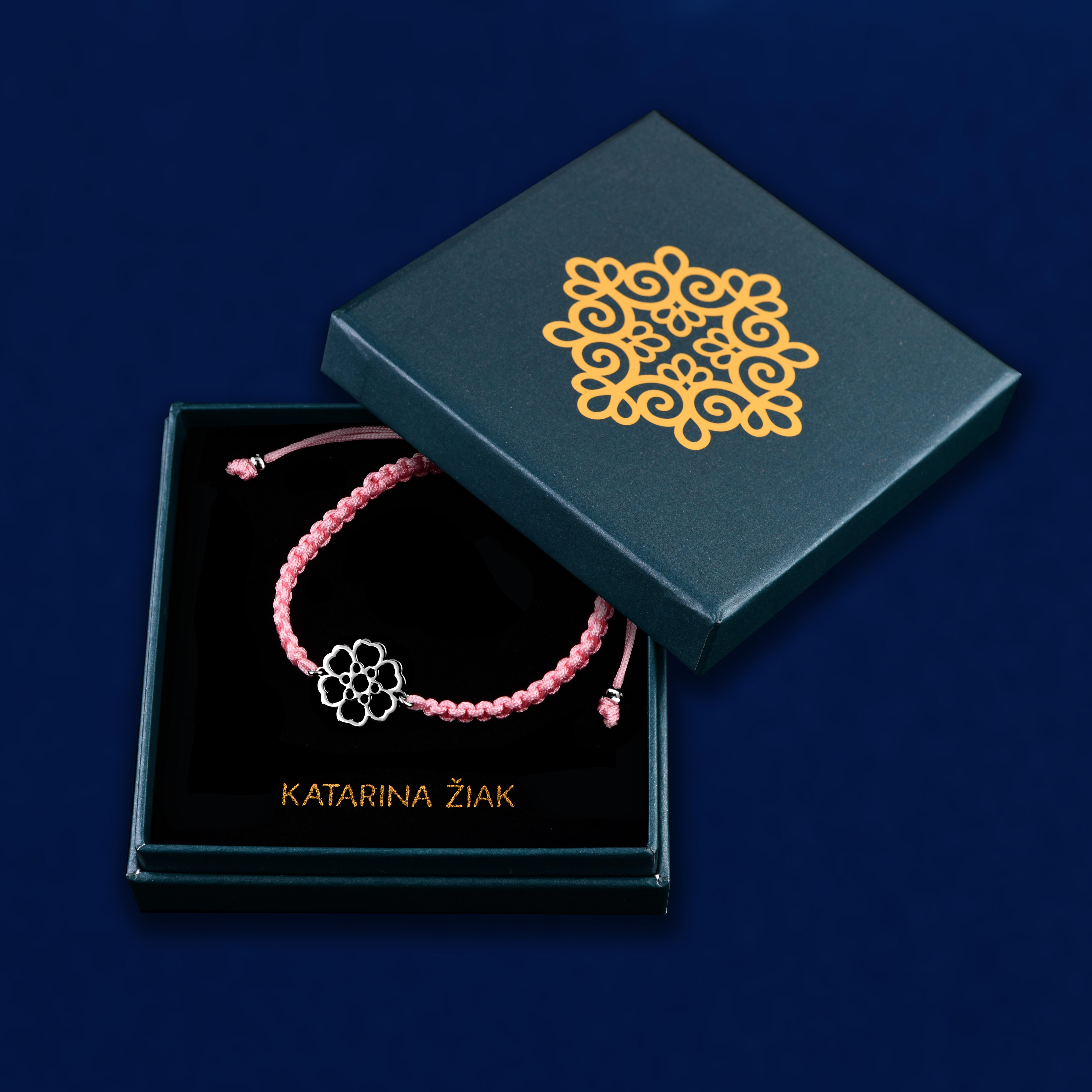 Náramok šípová ruža 1 - šnúrka