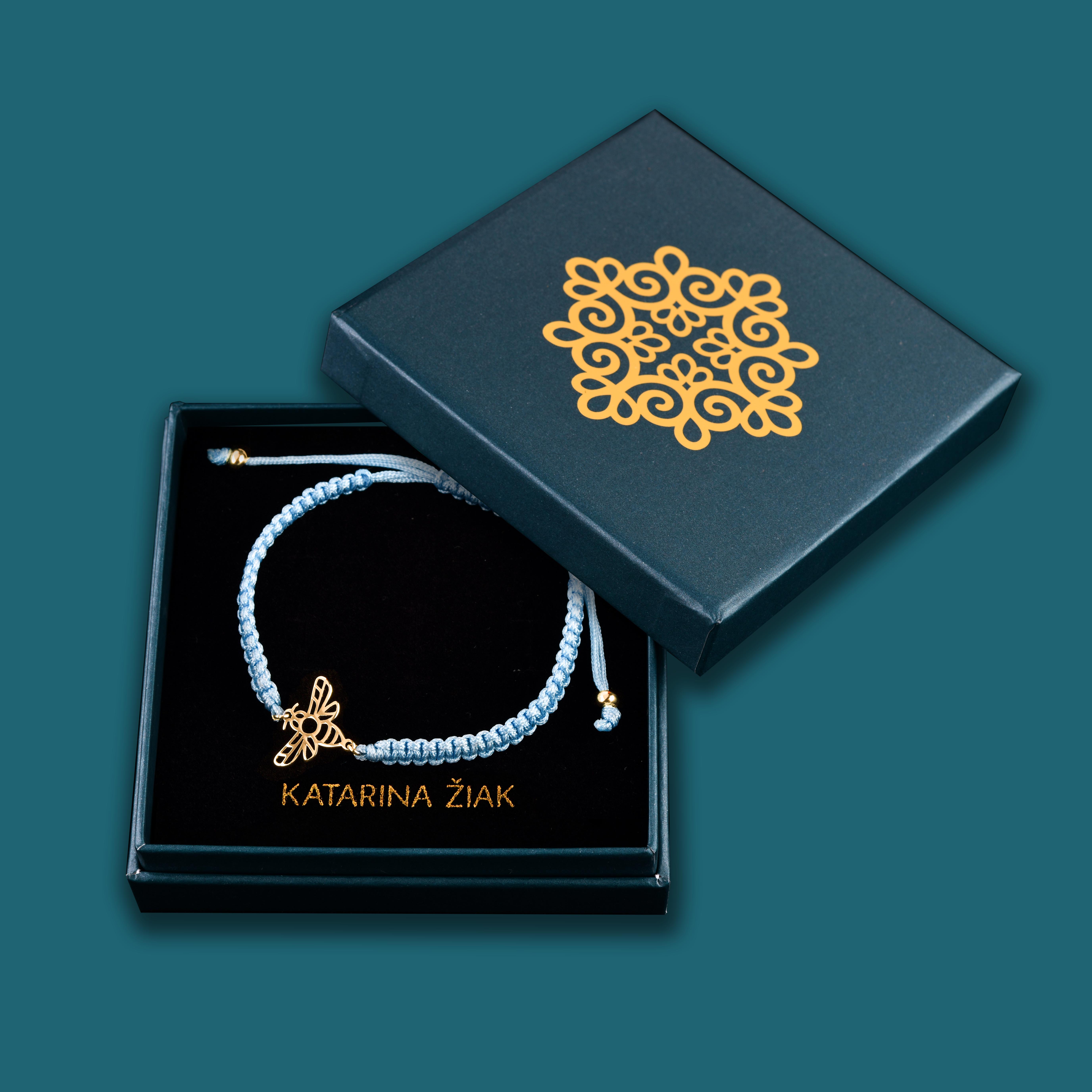 Náramok včela 1 - šnúrka