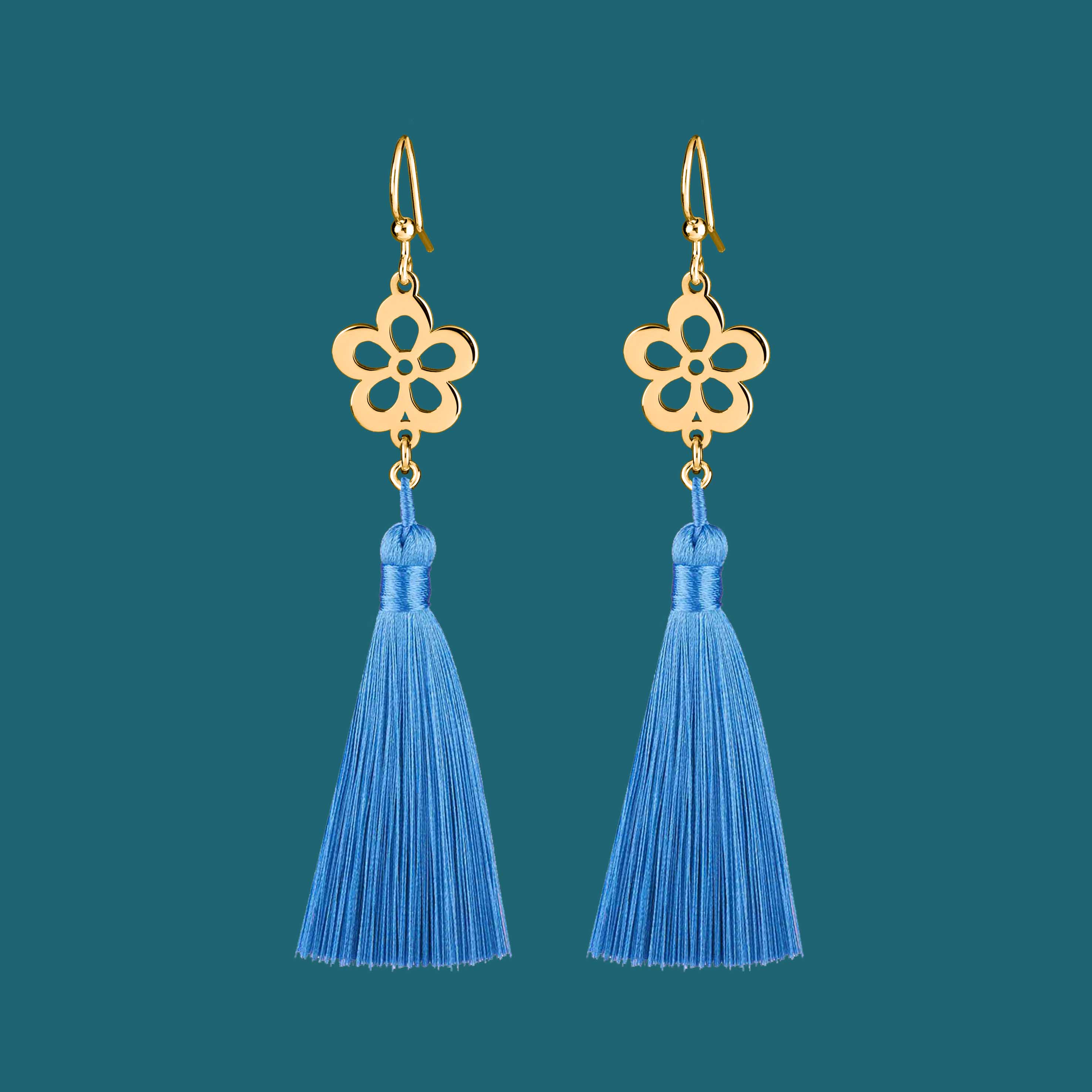 Náušnice včelí kvietok 1 - strapce