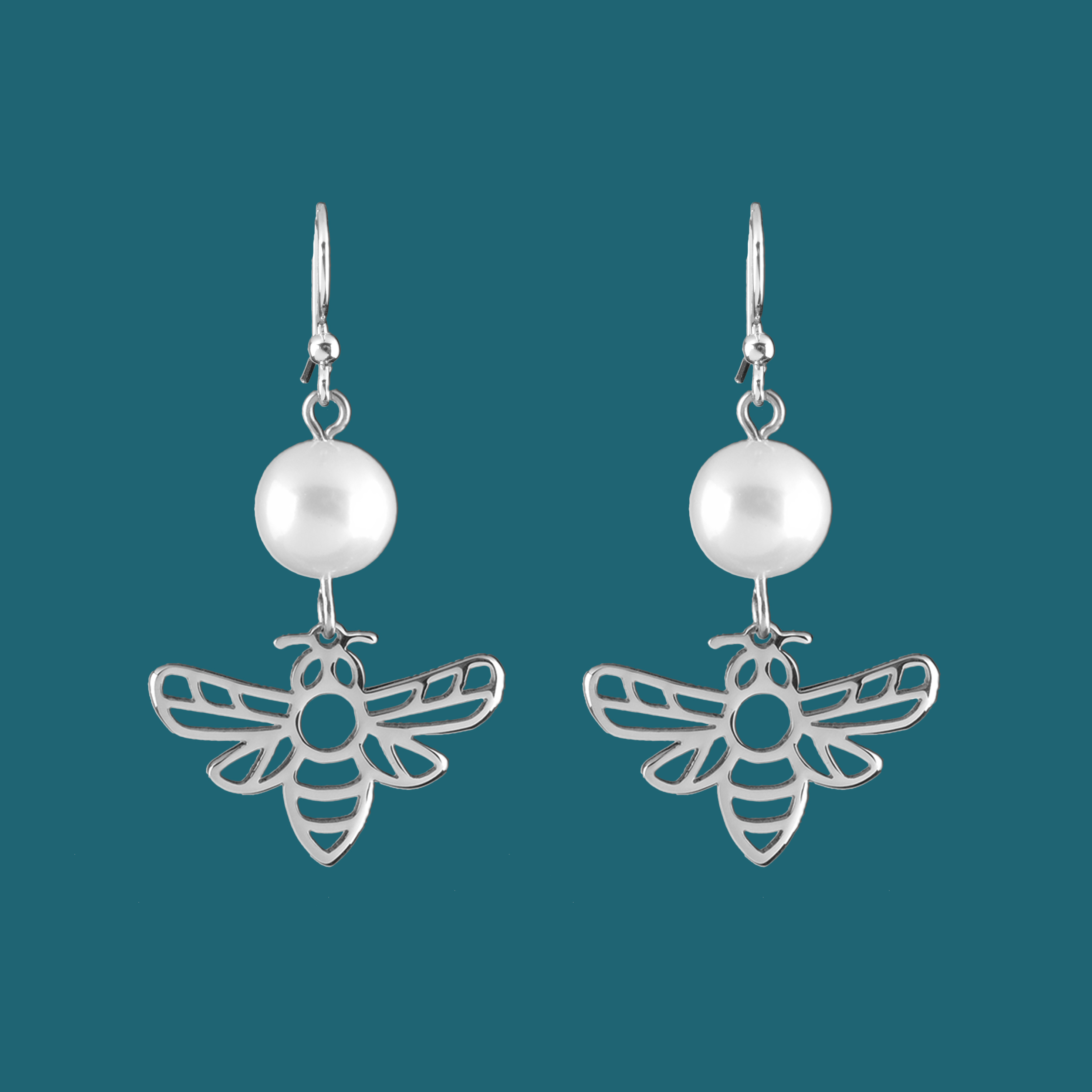 Náušnice včela 4 + perla