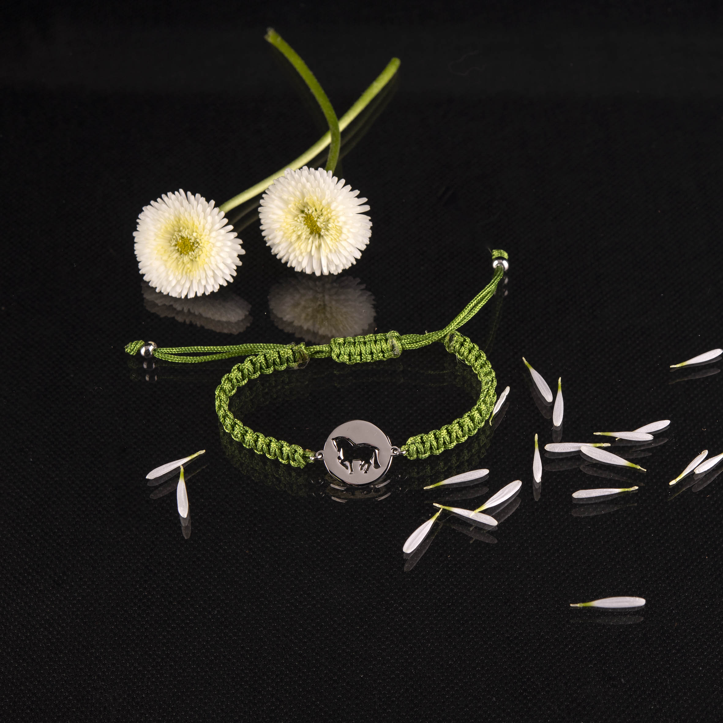 Náramok Piaf koník - šnúrka