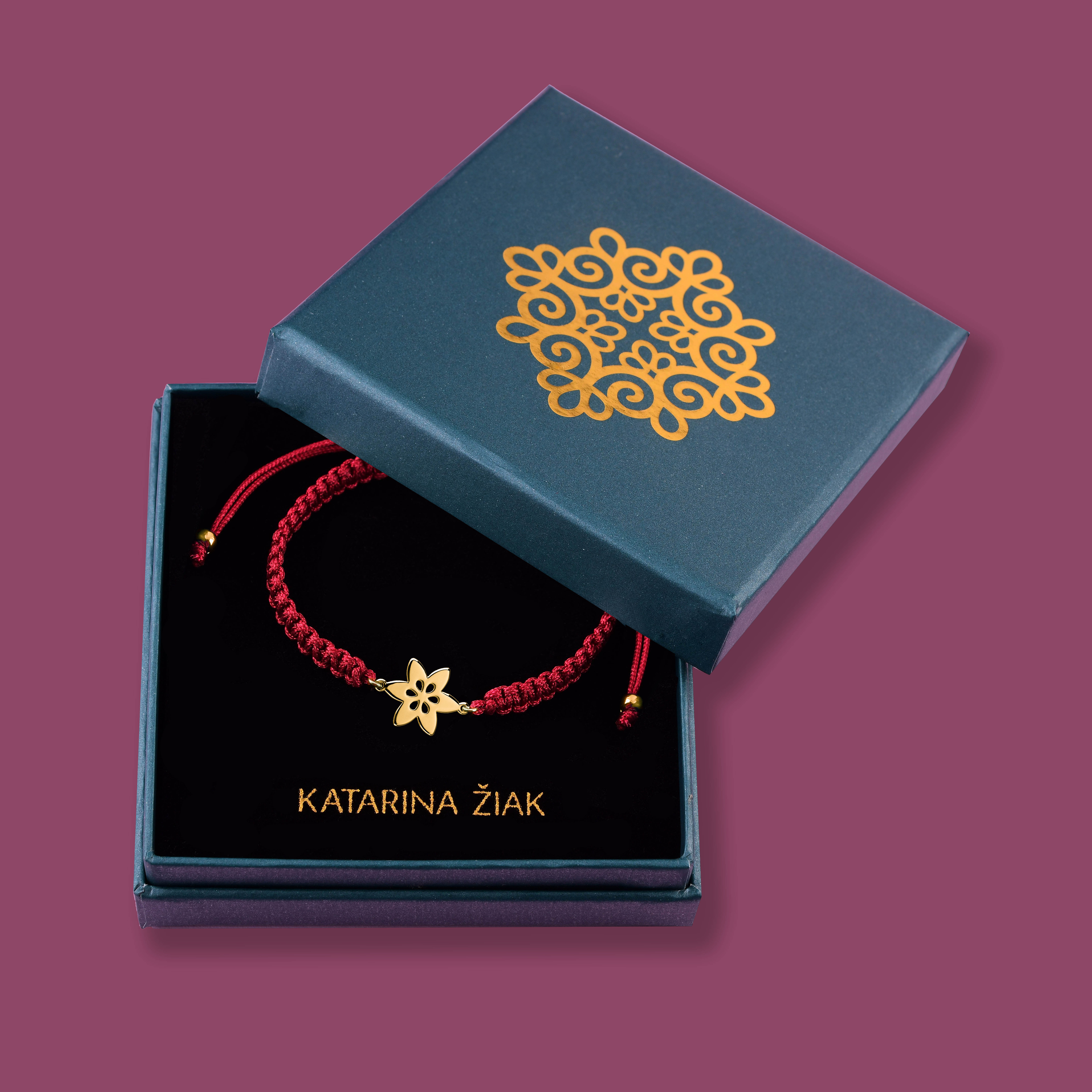 Náramok klematis 1 - šnúrka