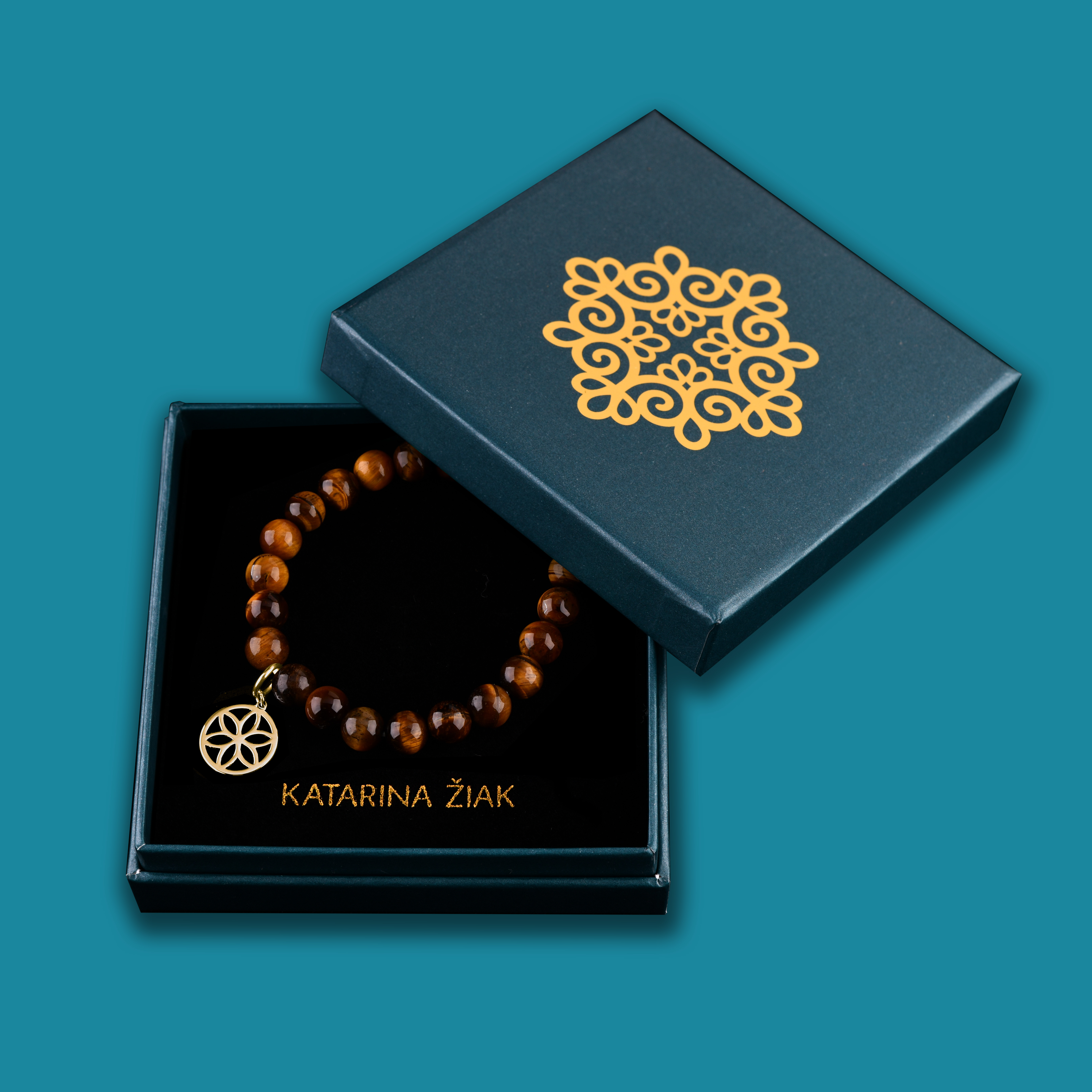 Náramok kvet života 3 - rôzne kamene