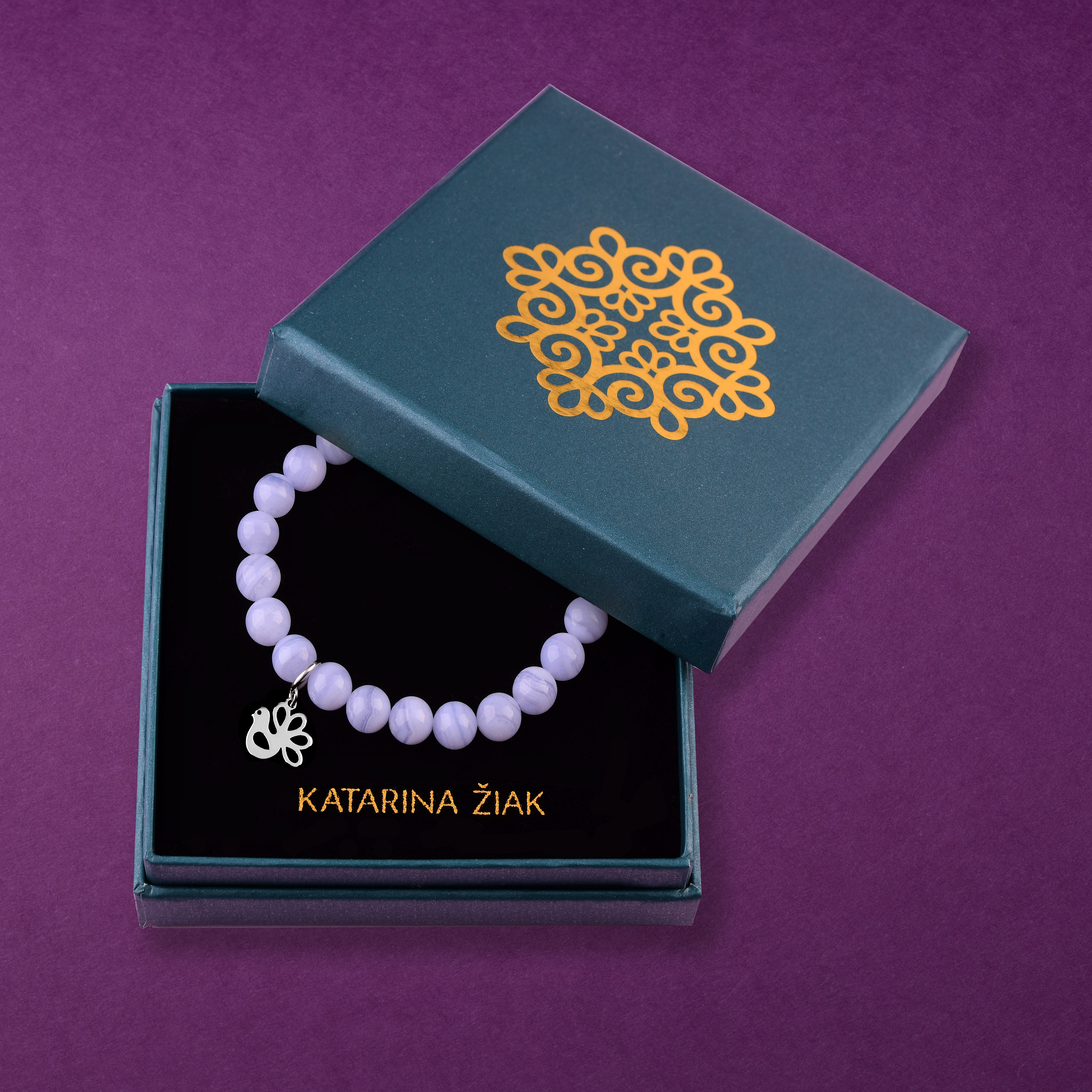 Náramok holubička - rôzne kamene