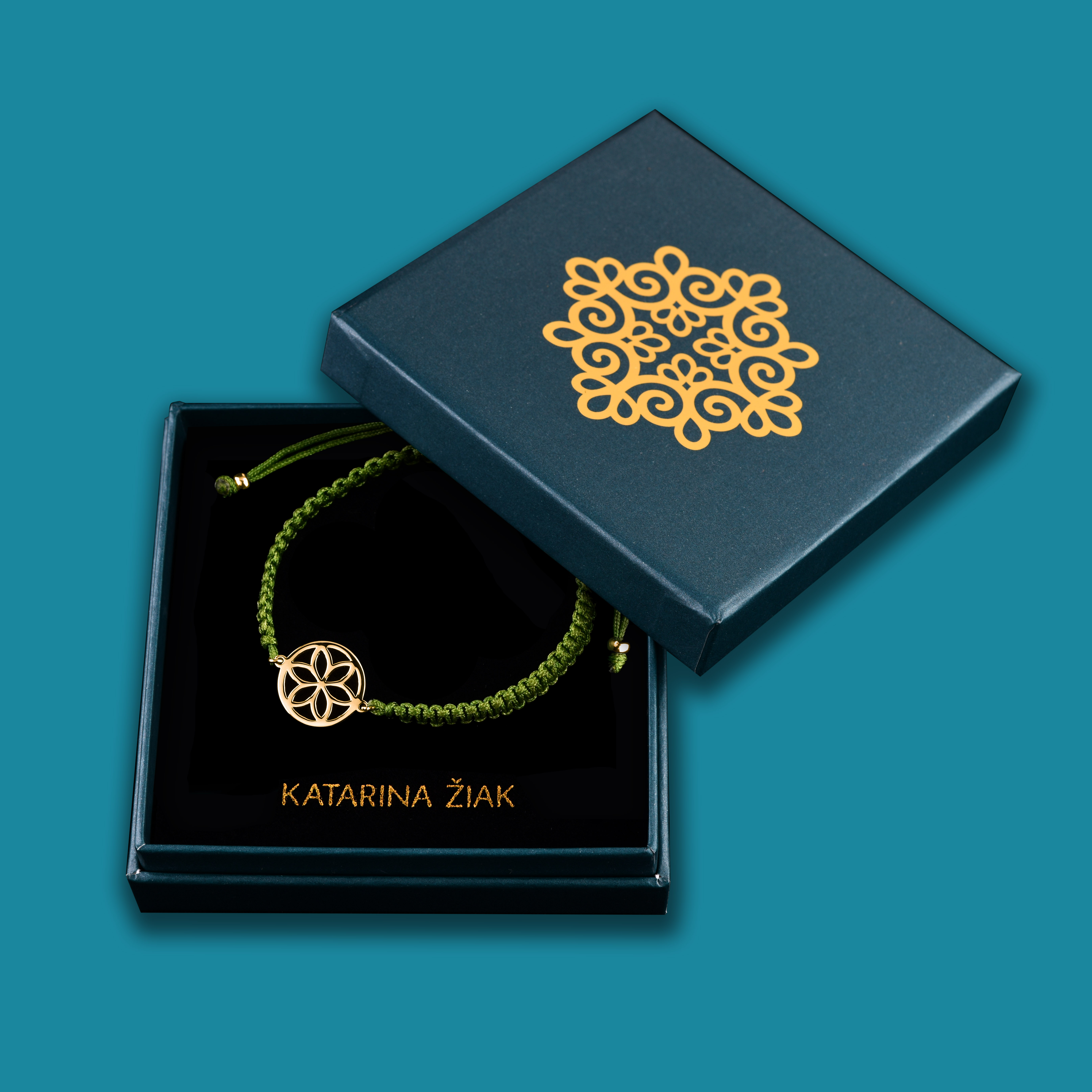 Náramok kvet života 3 - šnúrka