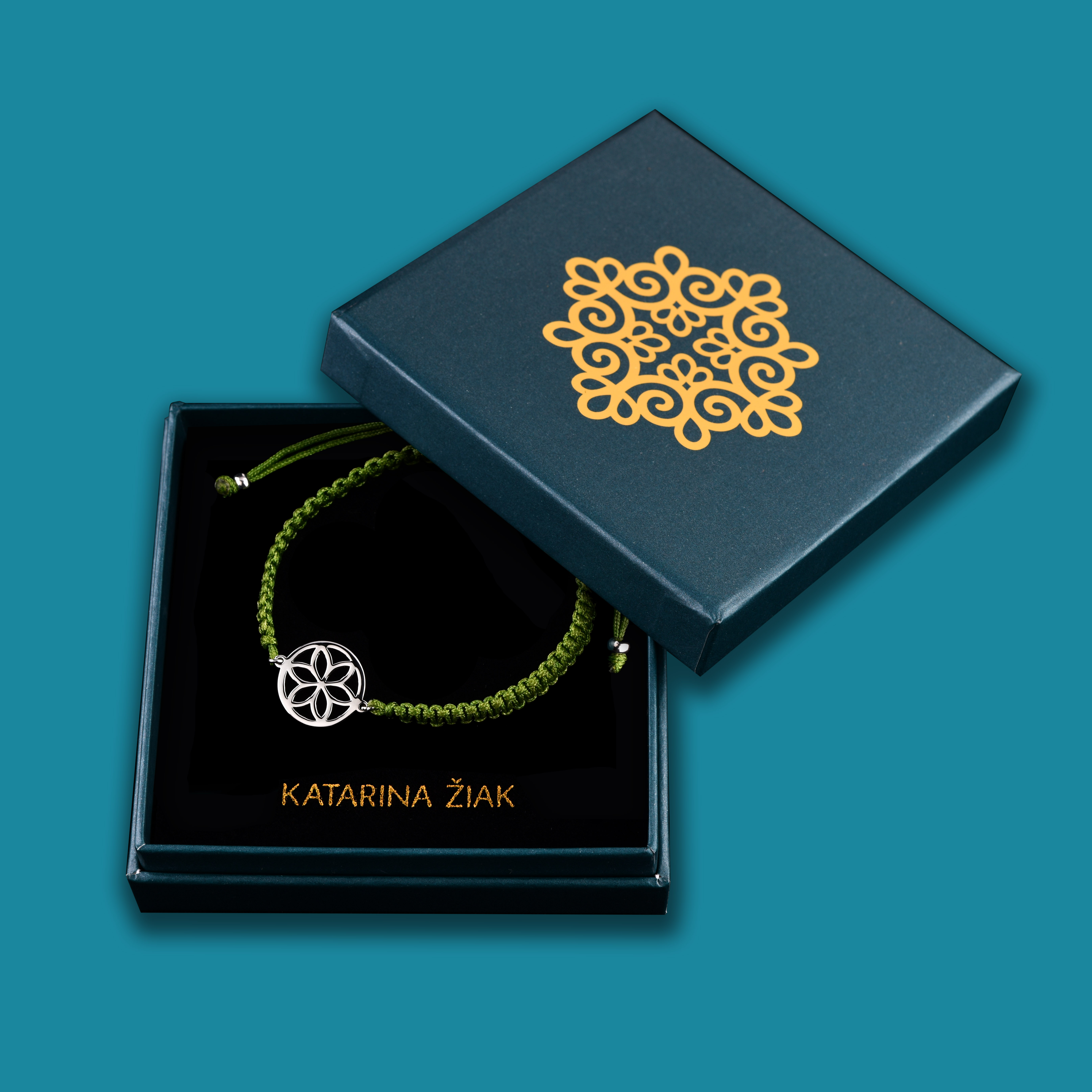 Náramok kvet života 3 - šnúrka