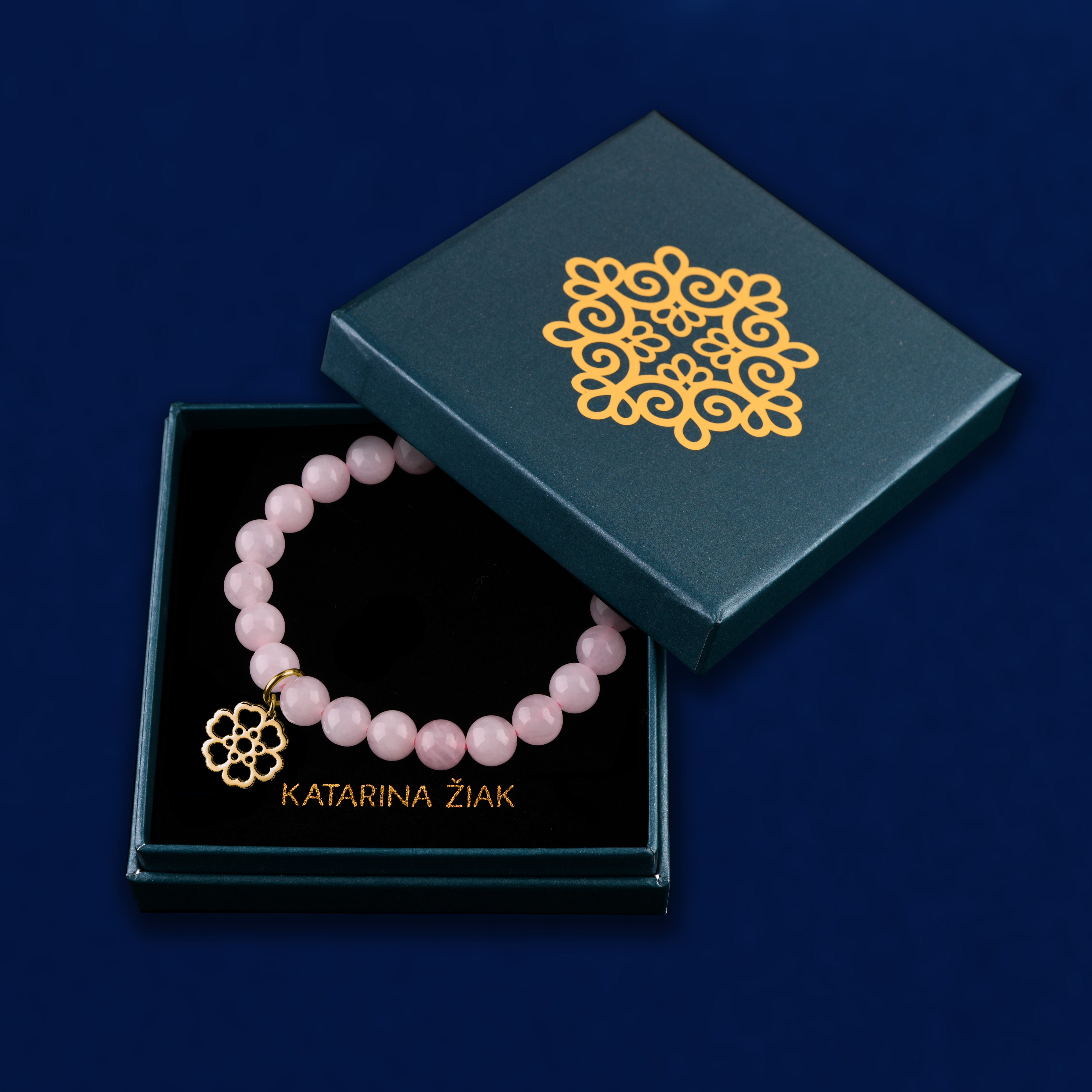 Náramok šípová ruža 1 - rôzne kamene