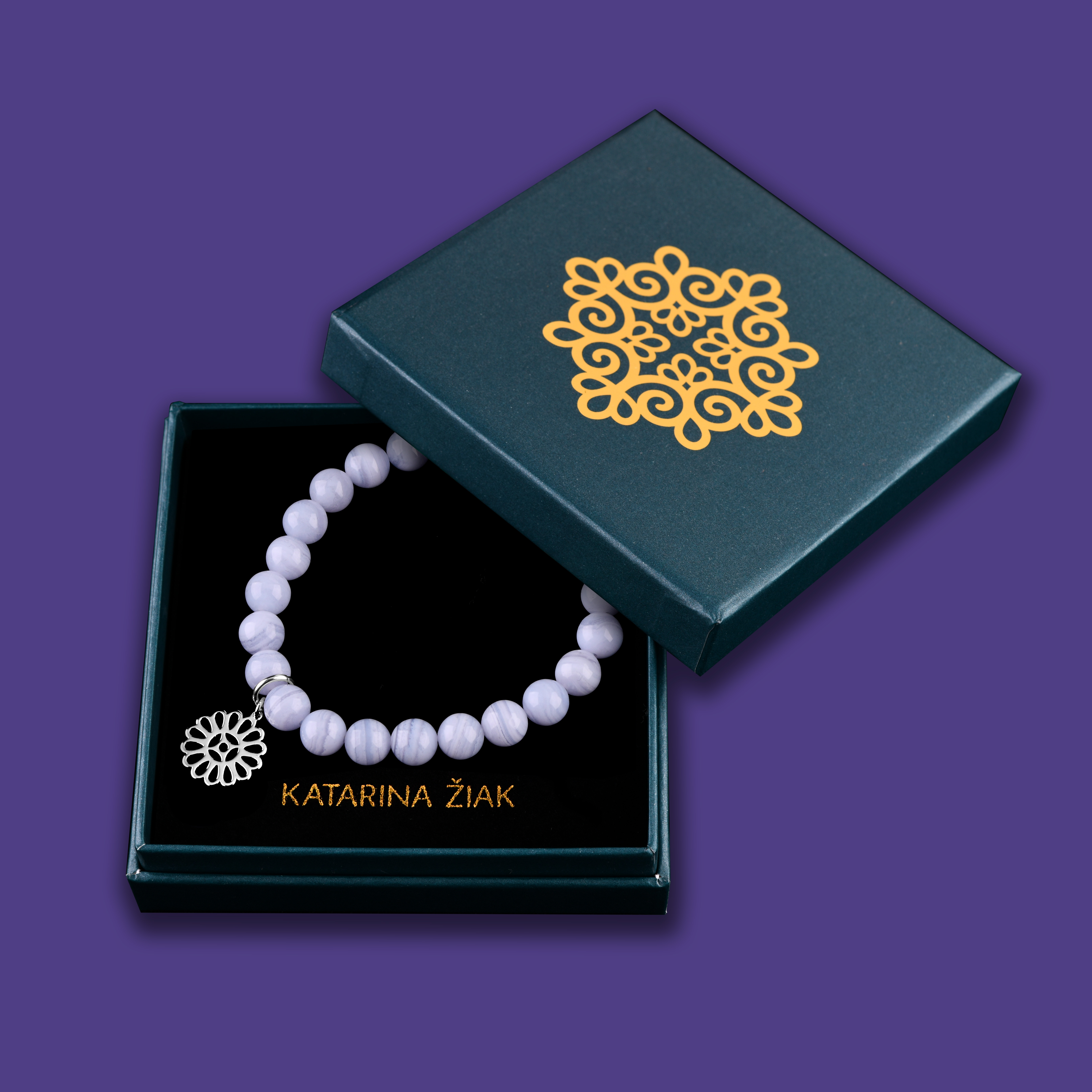 Náramok cíferská margarétka 1 - rôzne kamene