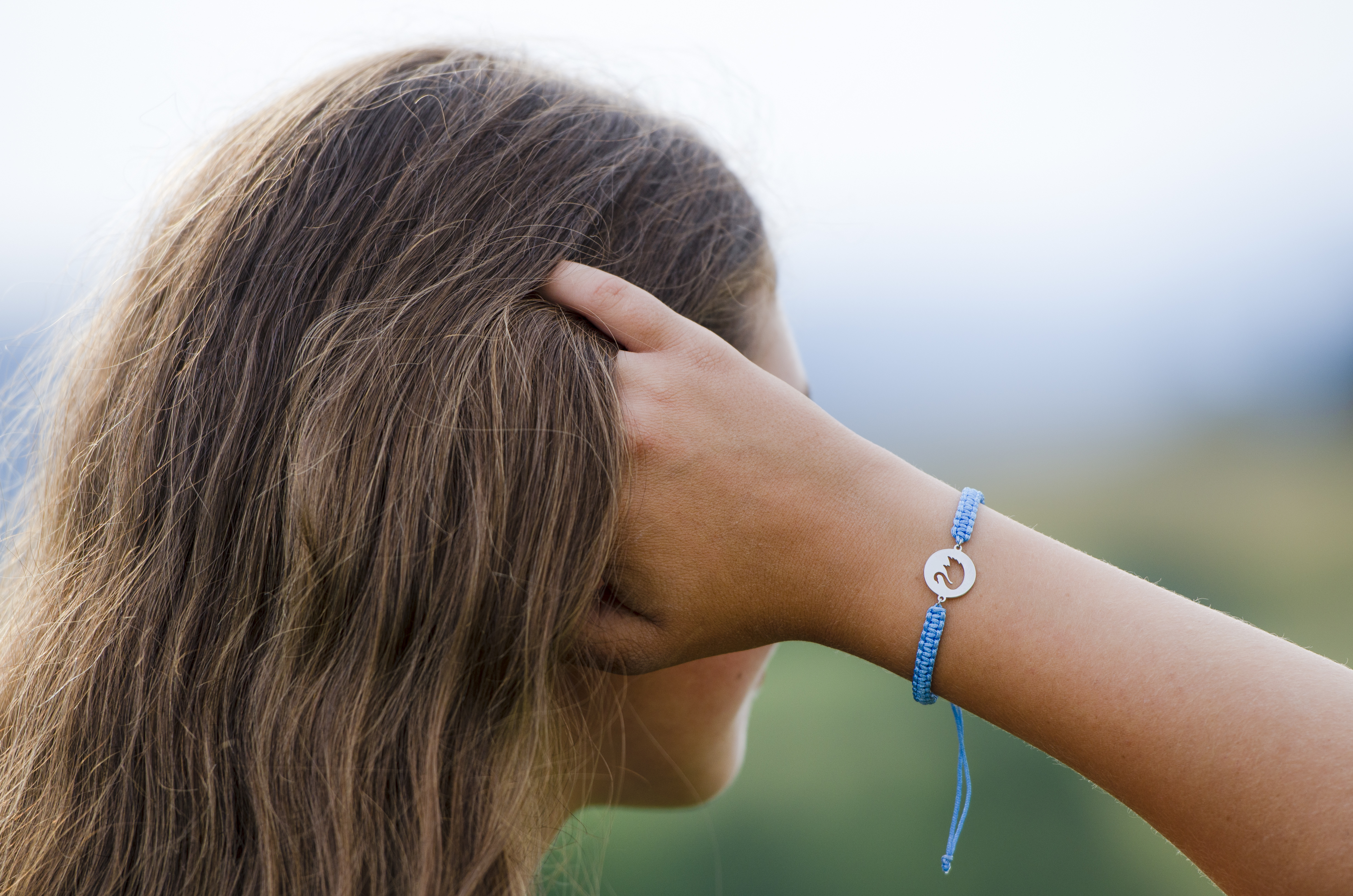 Náramok labuť - šnúrka