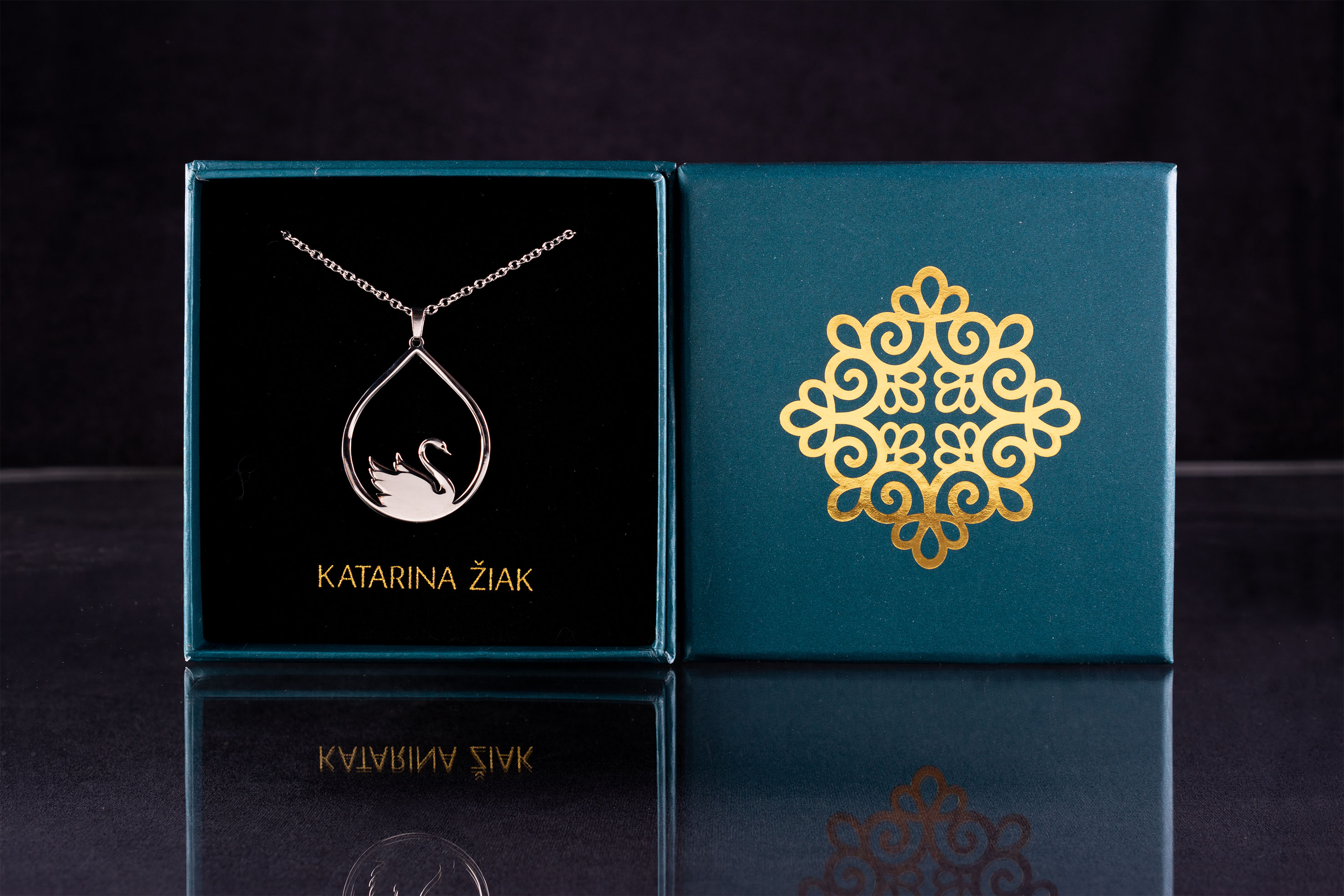 Prívesok labuť slza