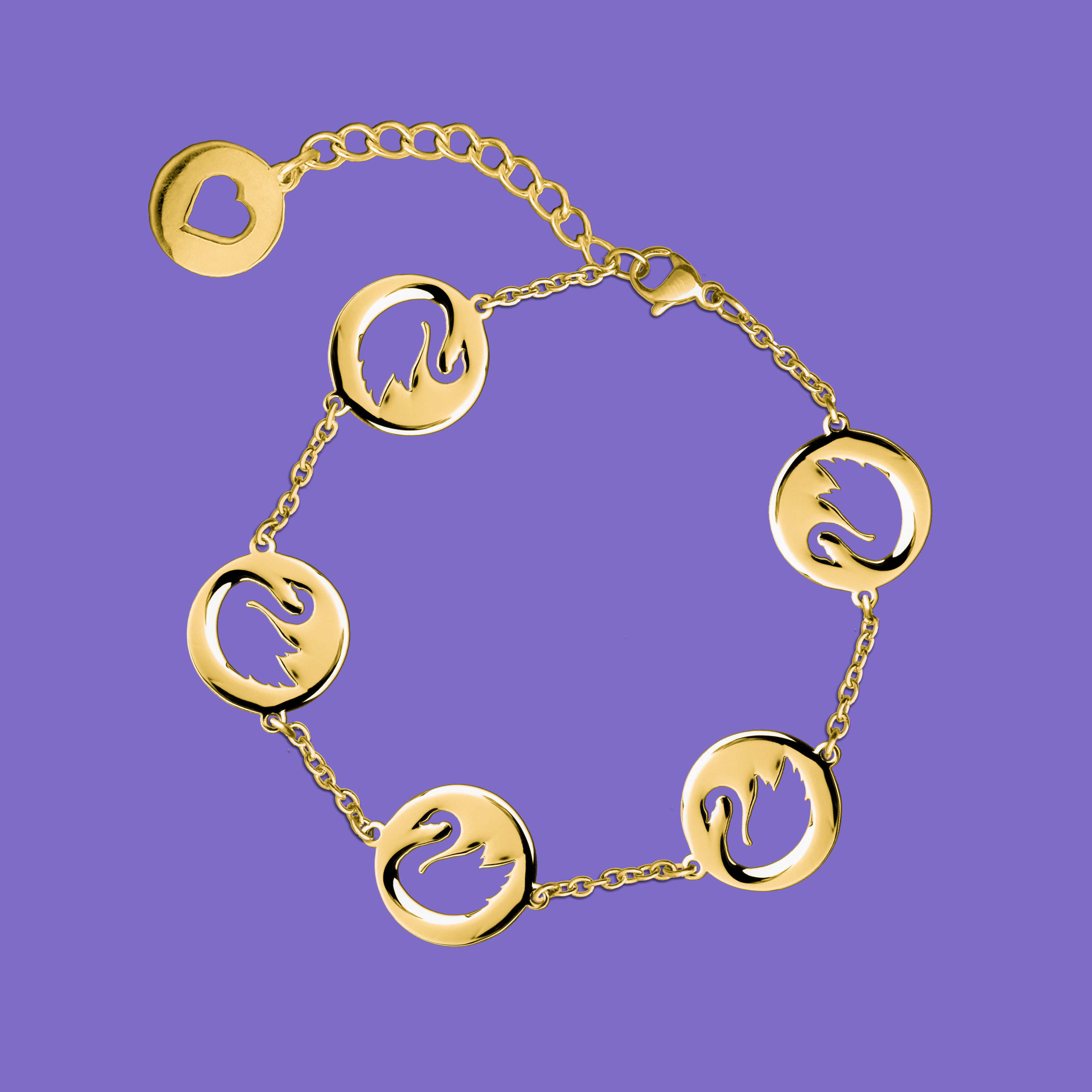 Náramok labute - kruh 2