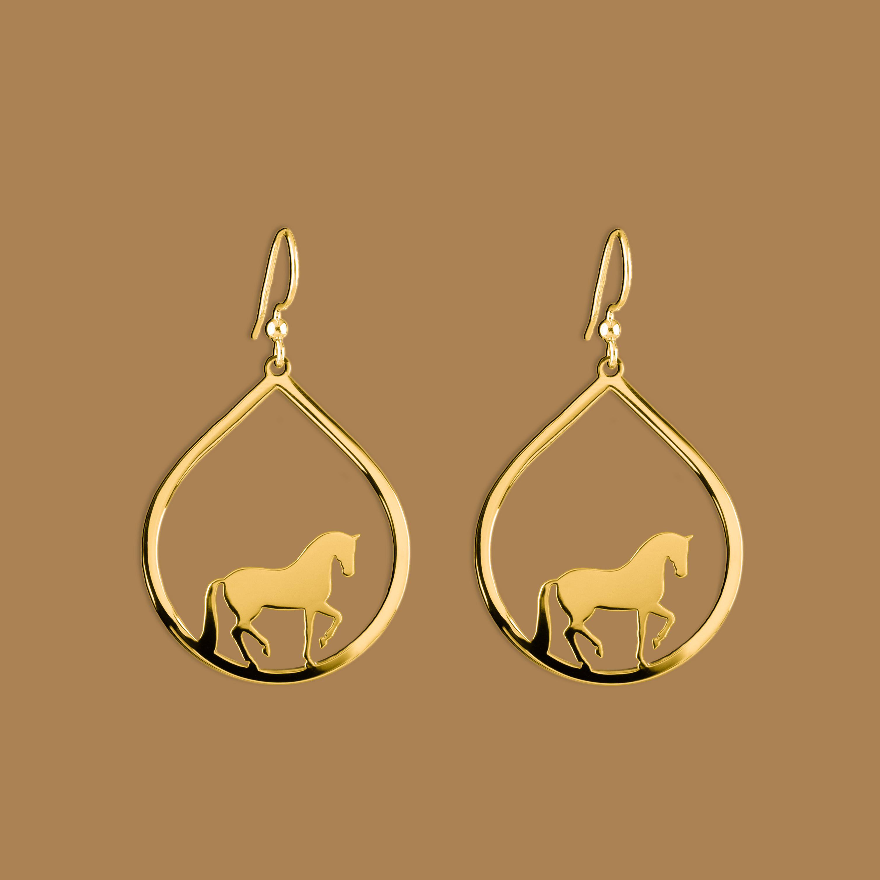 Náušnice kôň - slza