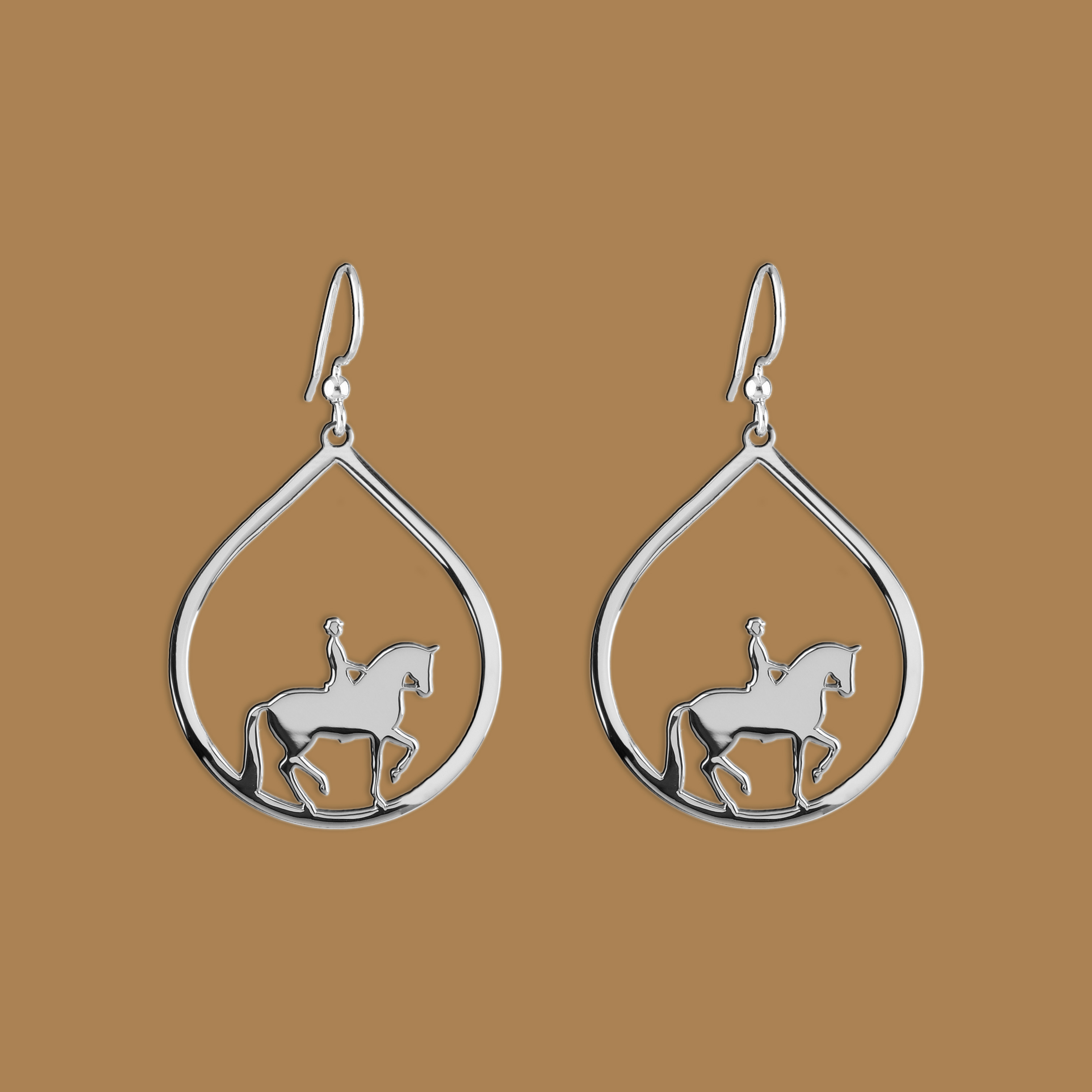 Náušnice jazdec - slza