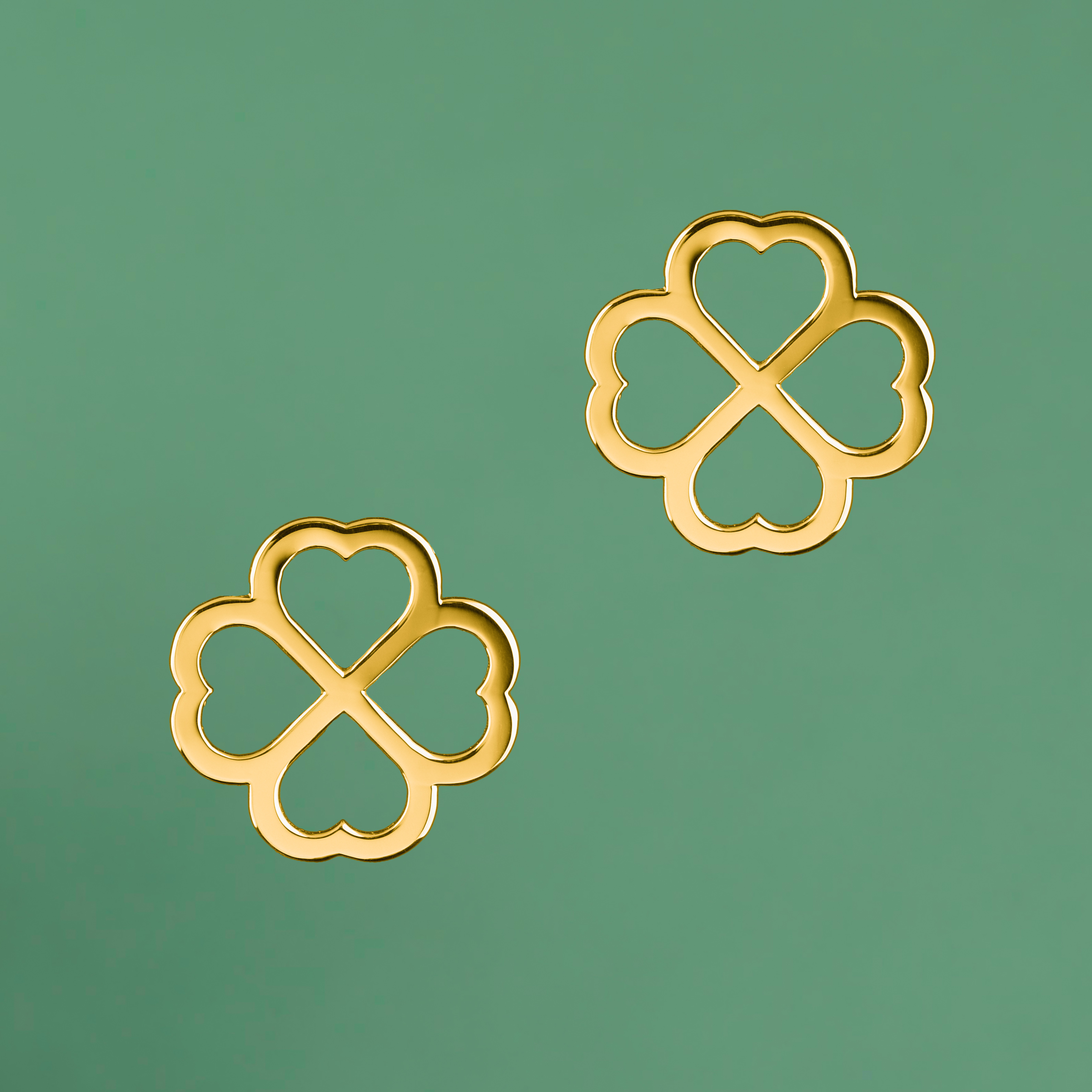 Napichovacie náušnice štvorlístky