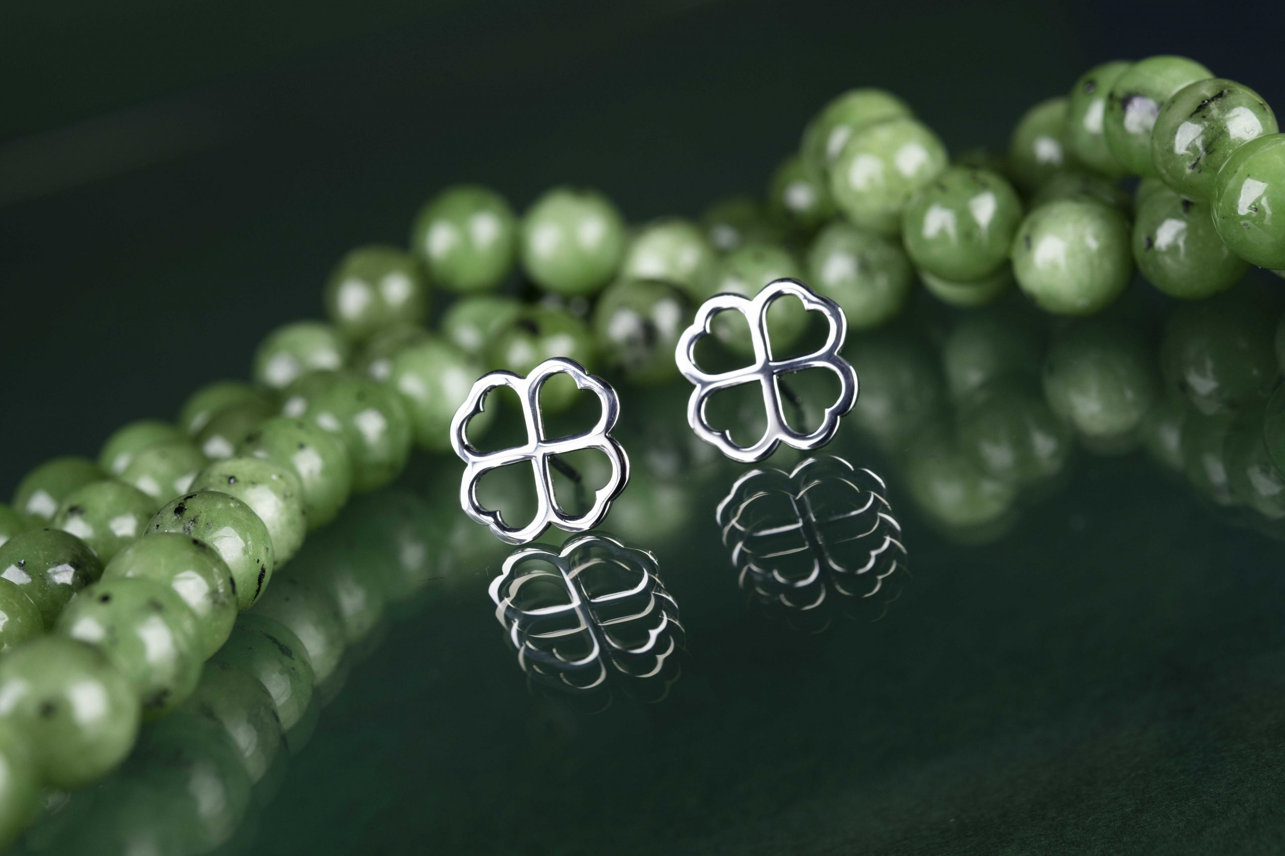 Napichovacie náušnice štvorlístky