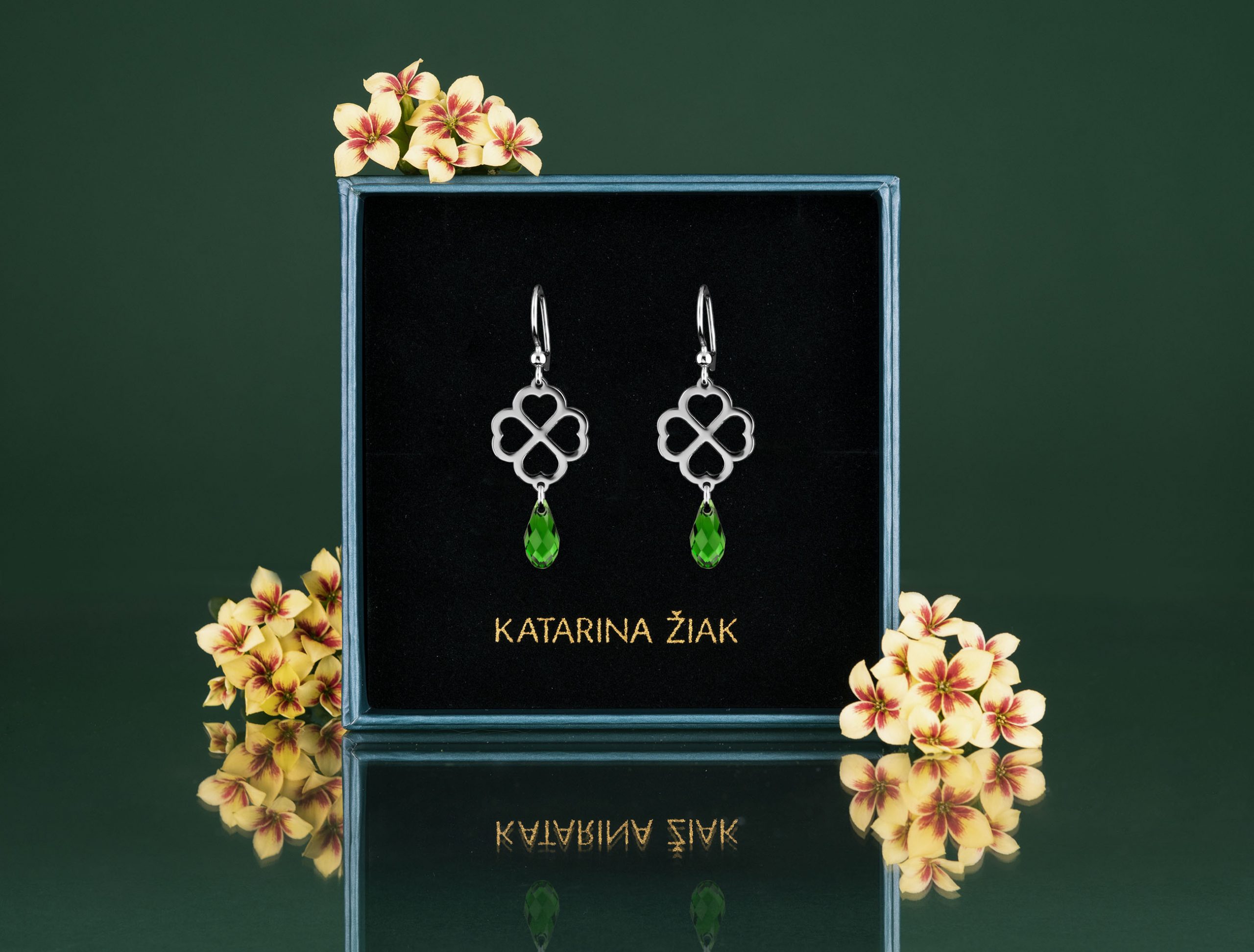 Náušnice Malý kúsok šťastia 6 Swarovski