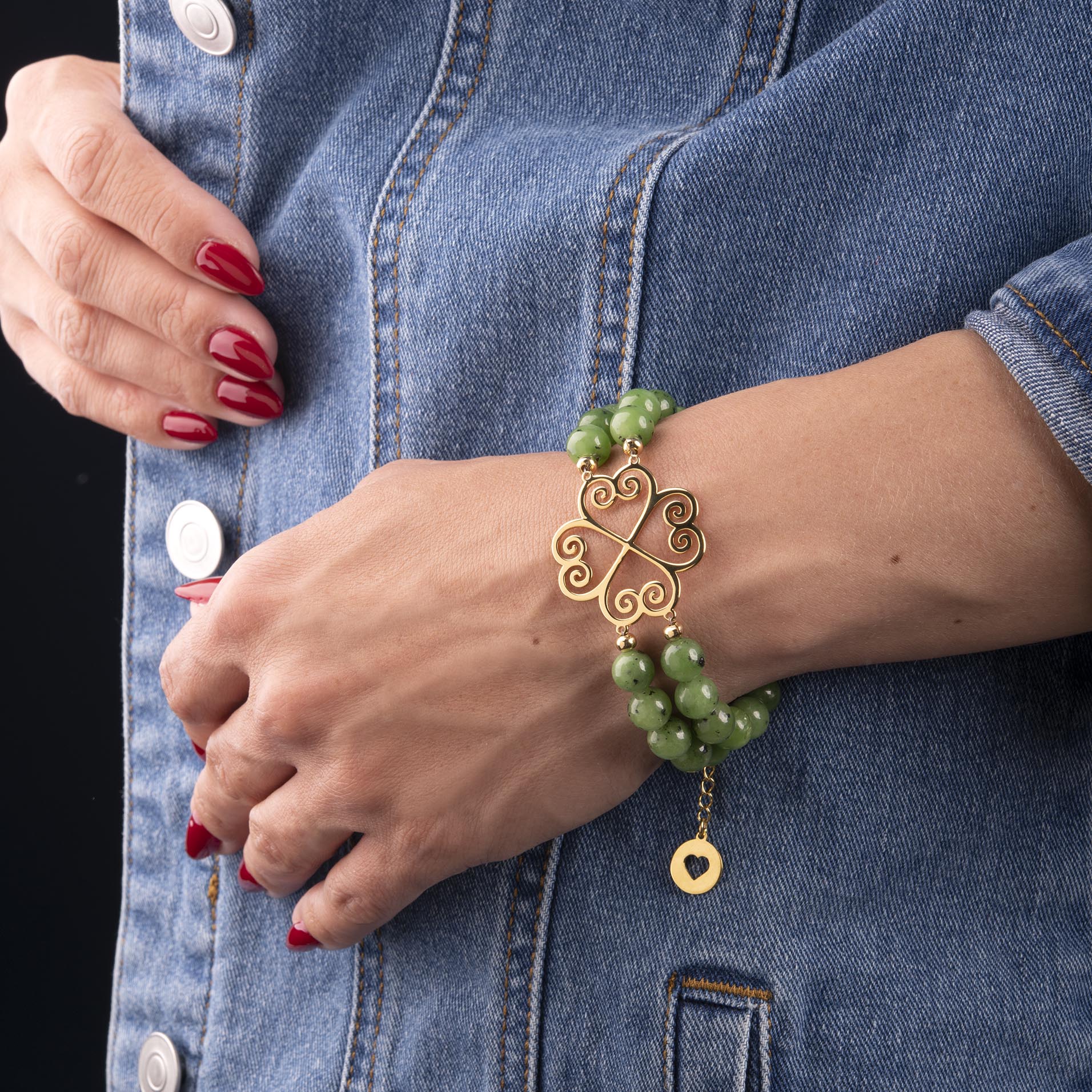 Náramok Malý kúsok šťastia 3 - nefrit