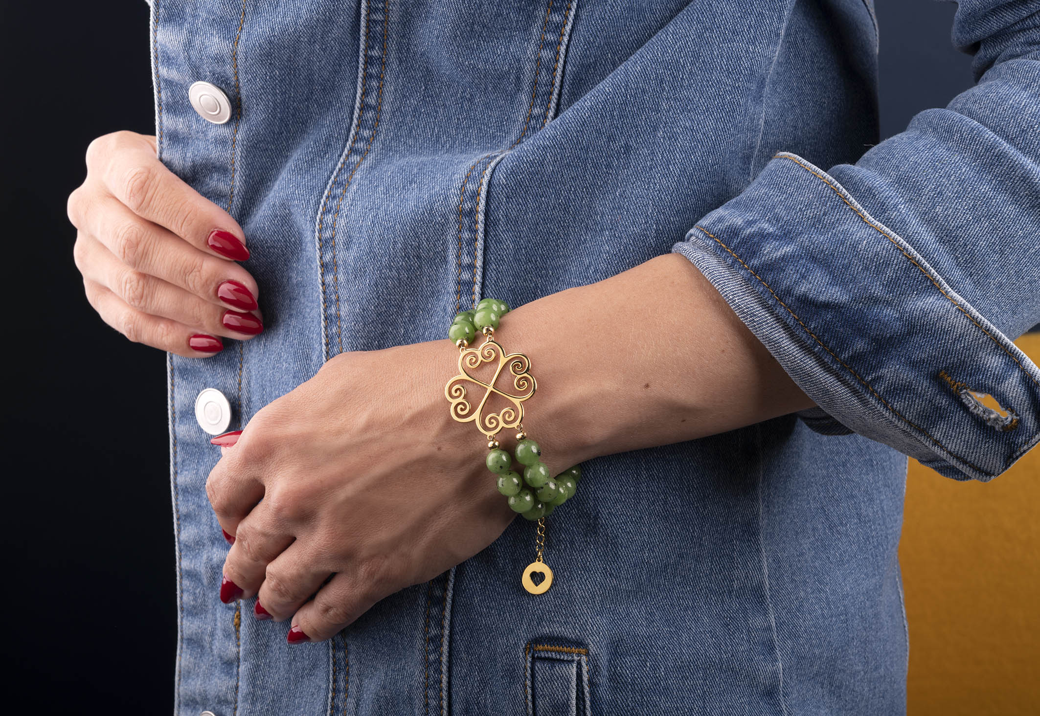 Náramok Malý kúsok šťastia 3 - nefrit