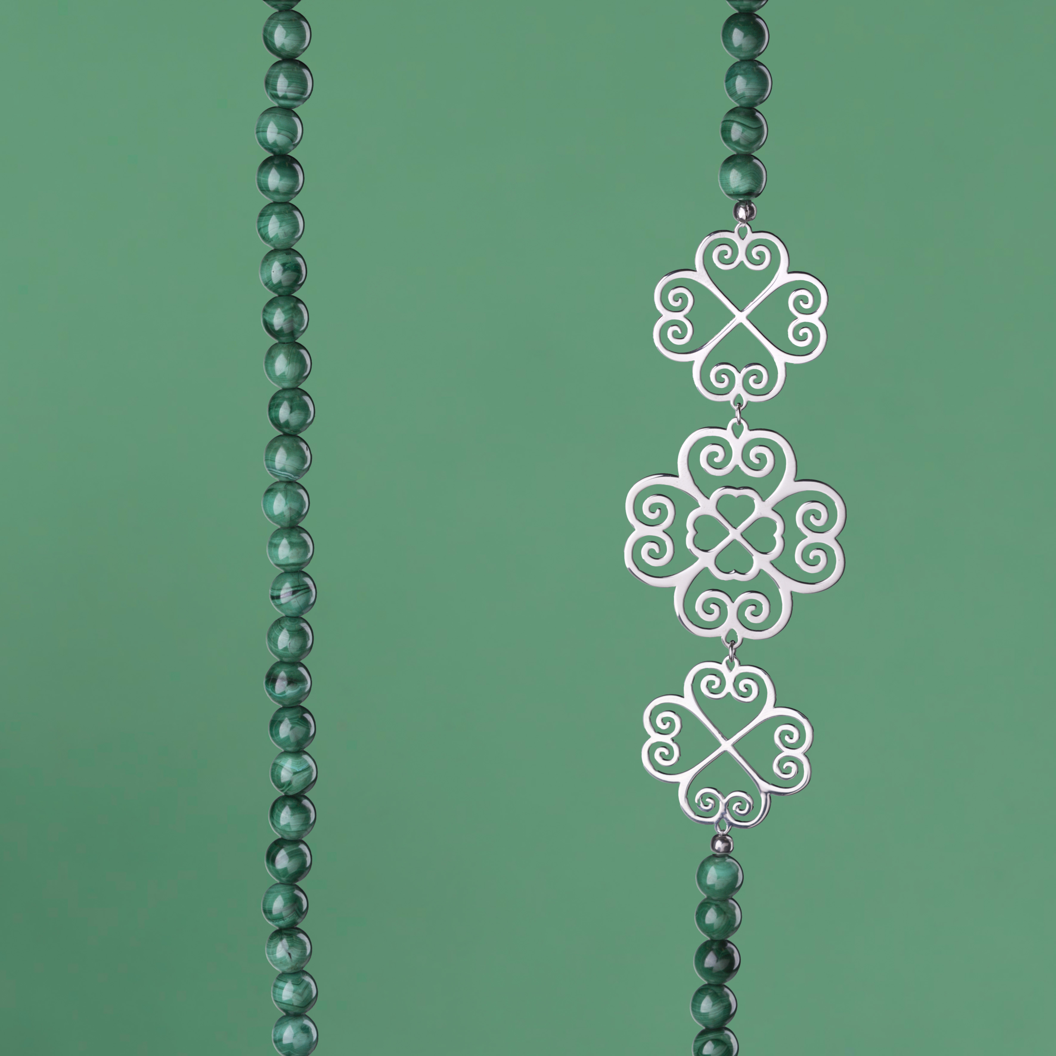 Náhrdelník Malý kúsok šťastia - malachit