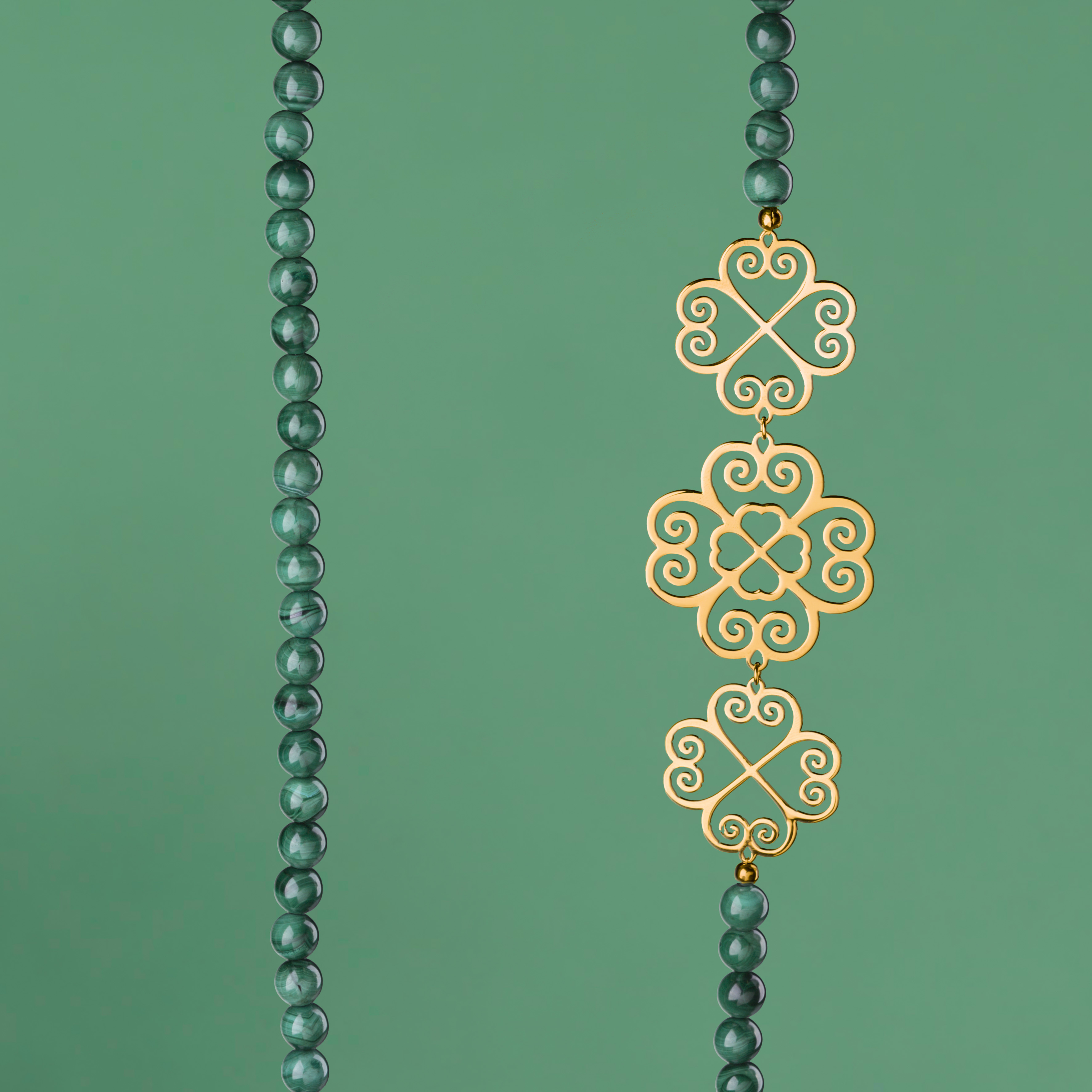 Náhrdelník Malý kúsok šťastia - malachit