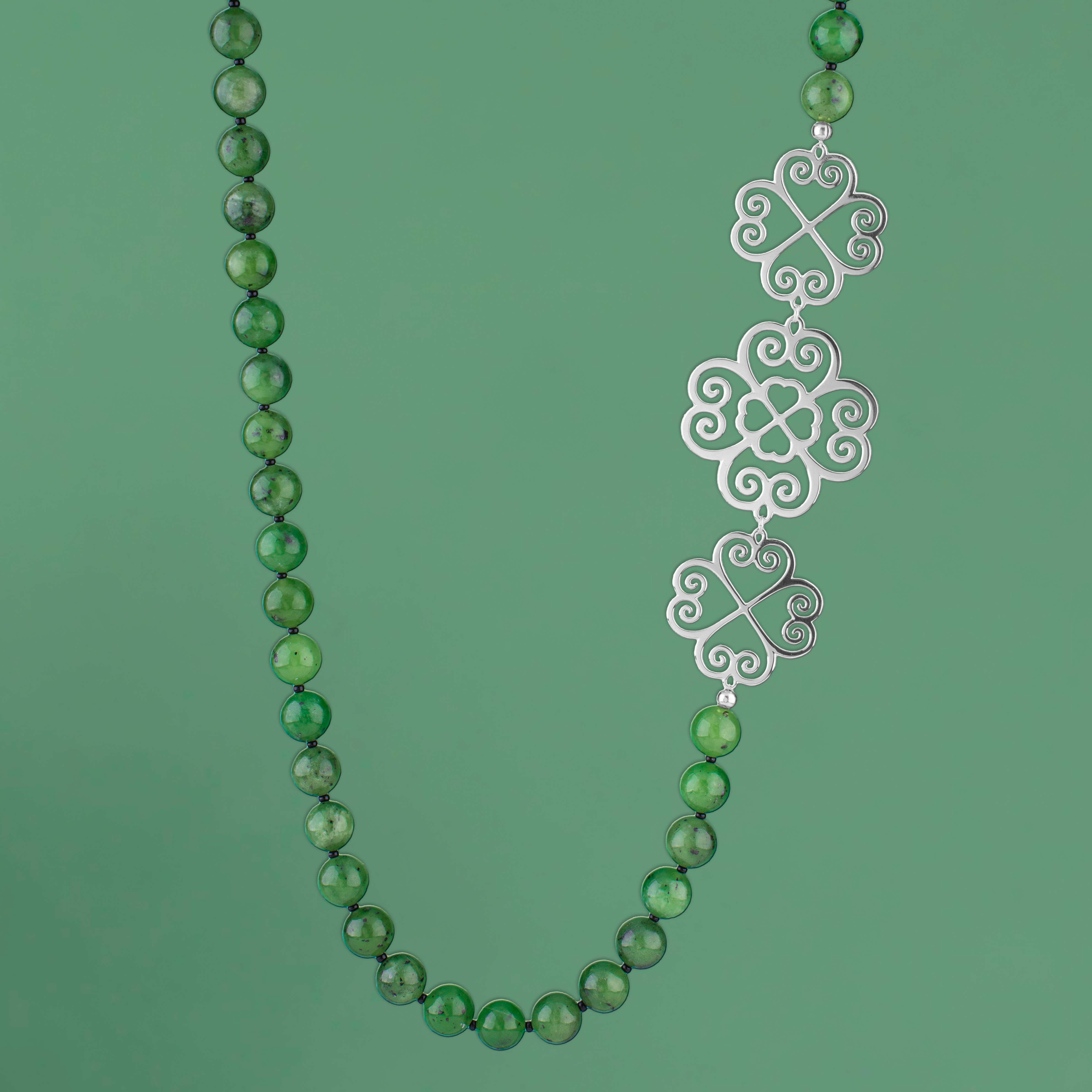 Náhrdelník Malý kúsok šťastia - nefrit