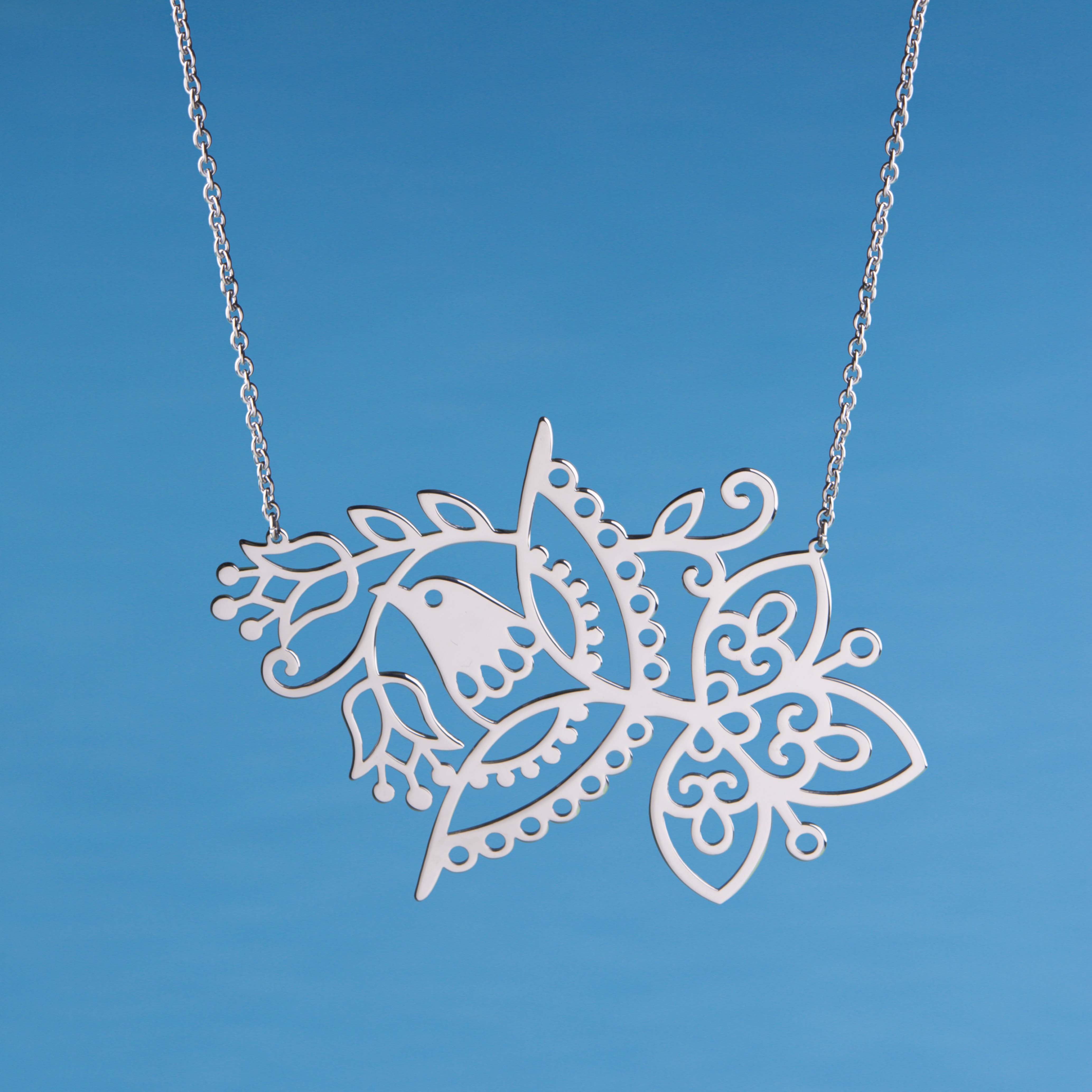 Náhrdelník vajnory vtáčik - krátky