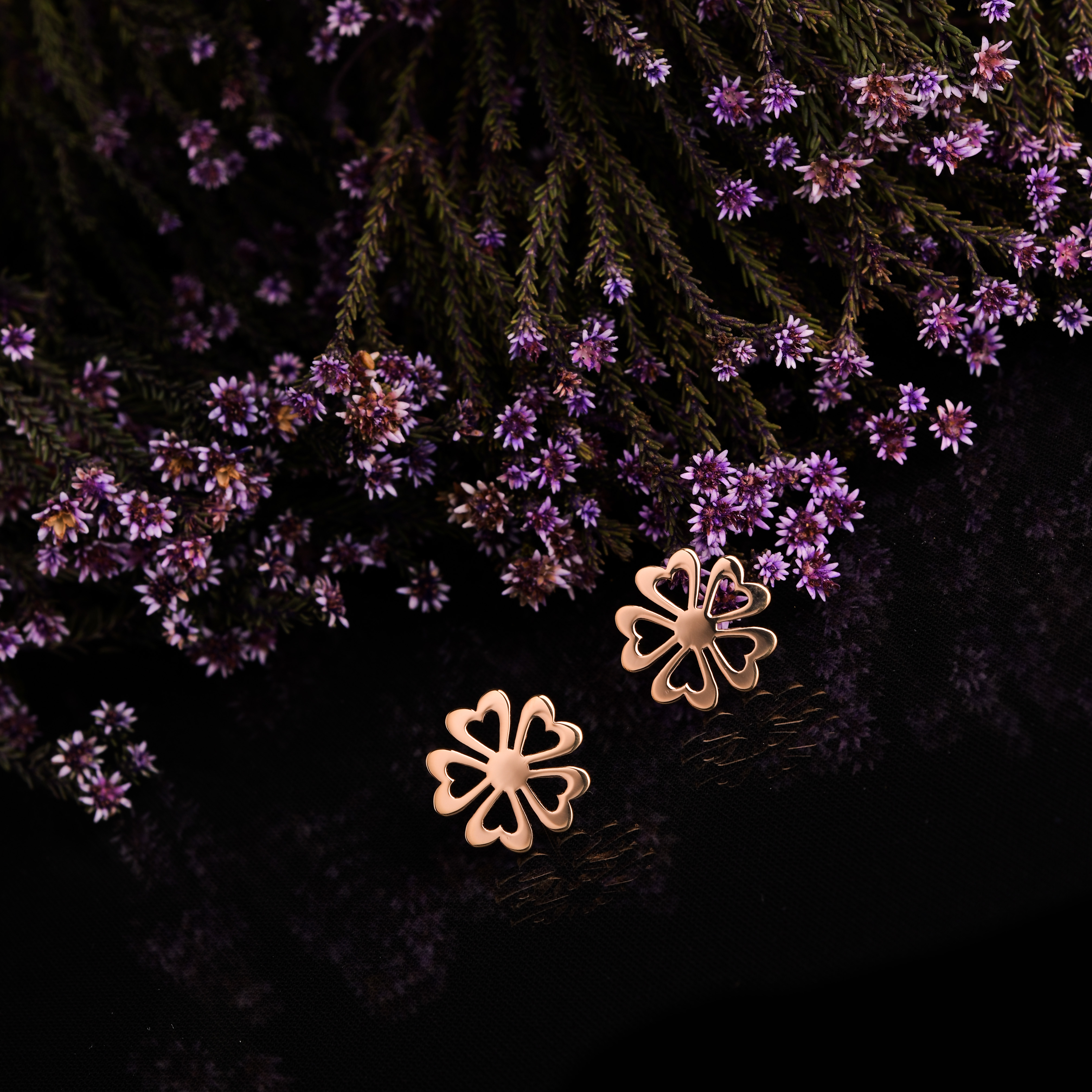 Napichovacie náušnice kvietok vajnory 1