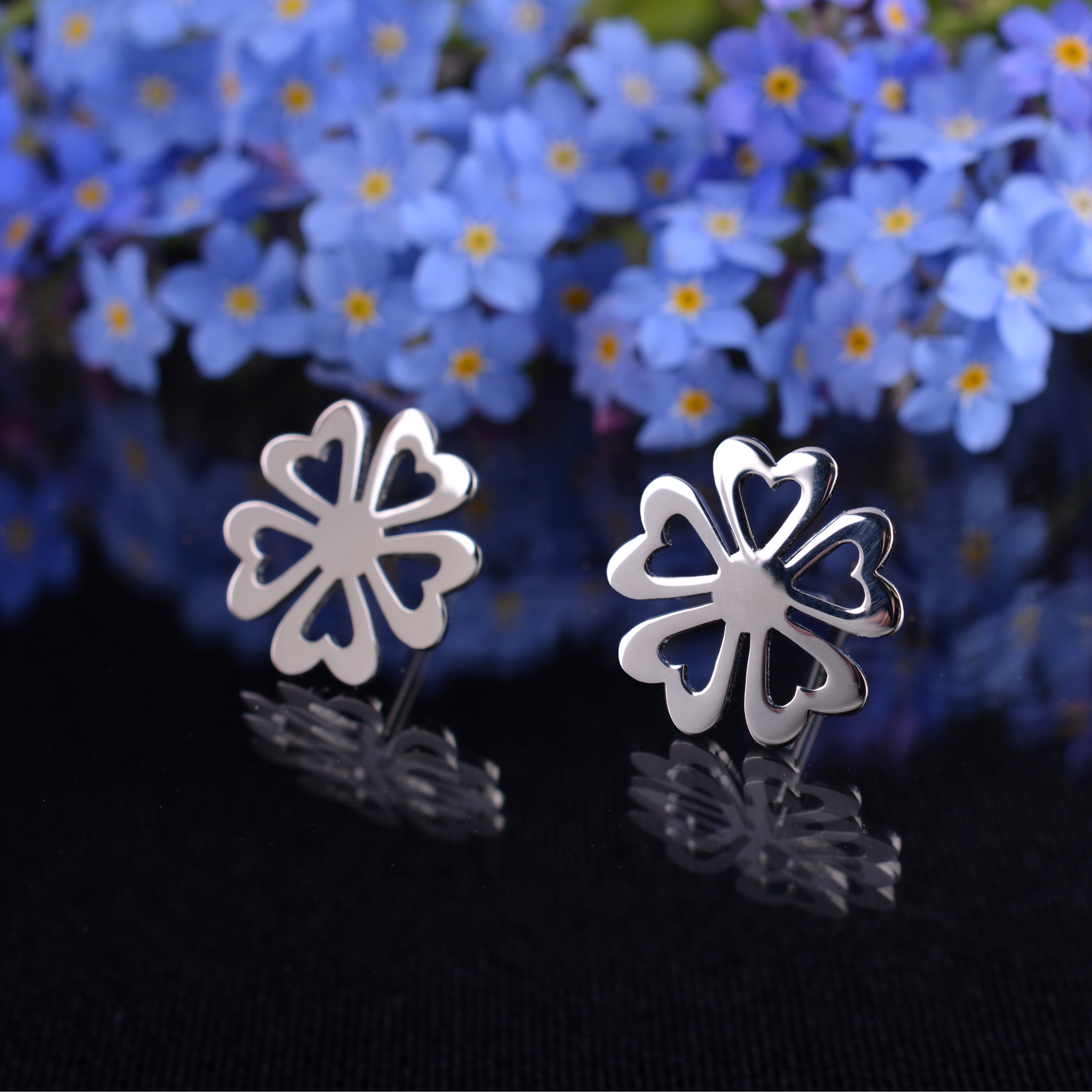 Napichovacie náušnice kvietok vajnory 1