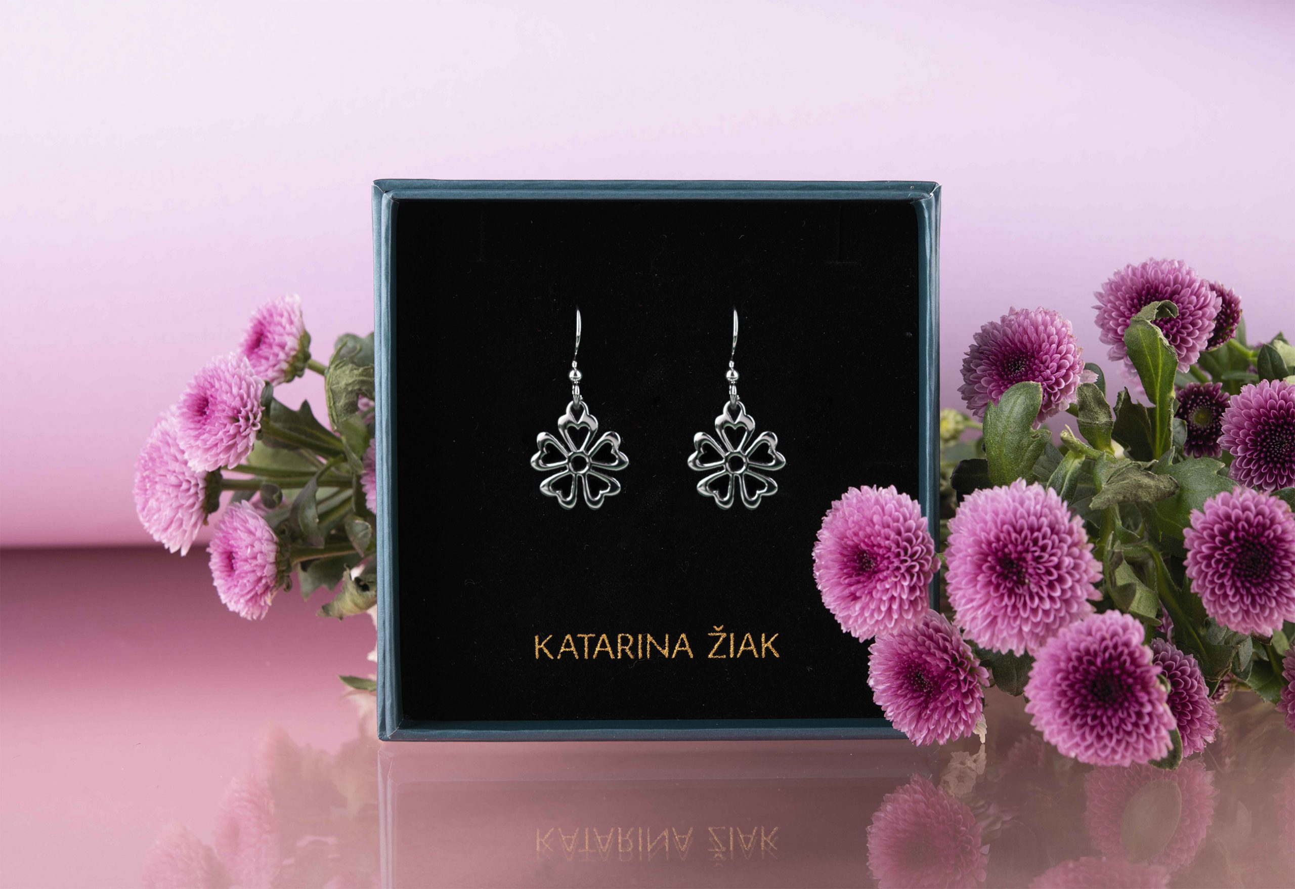 Náušnice kvietok vajnory