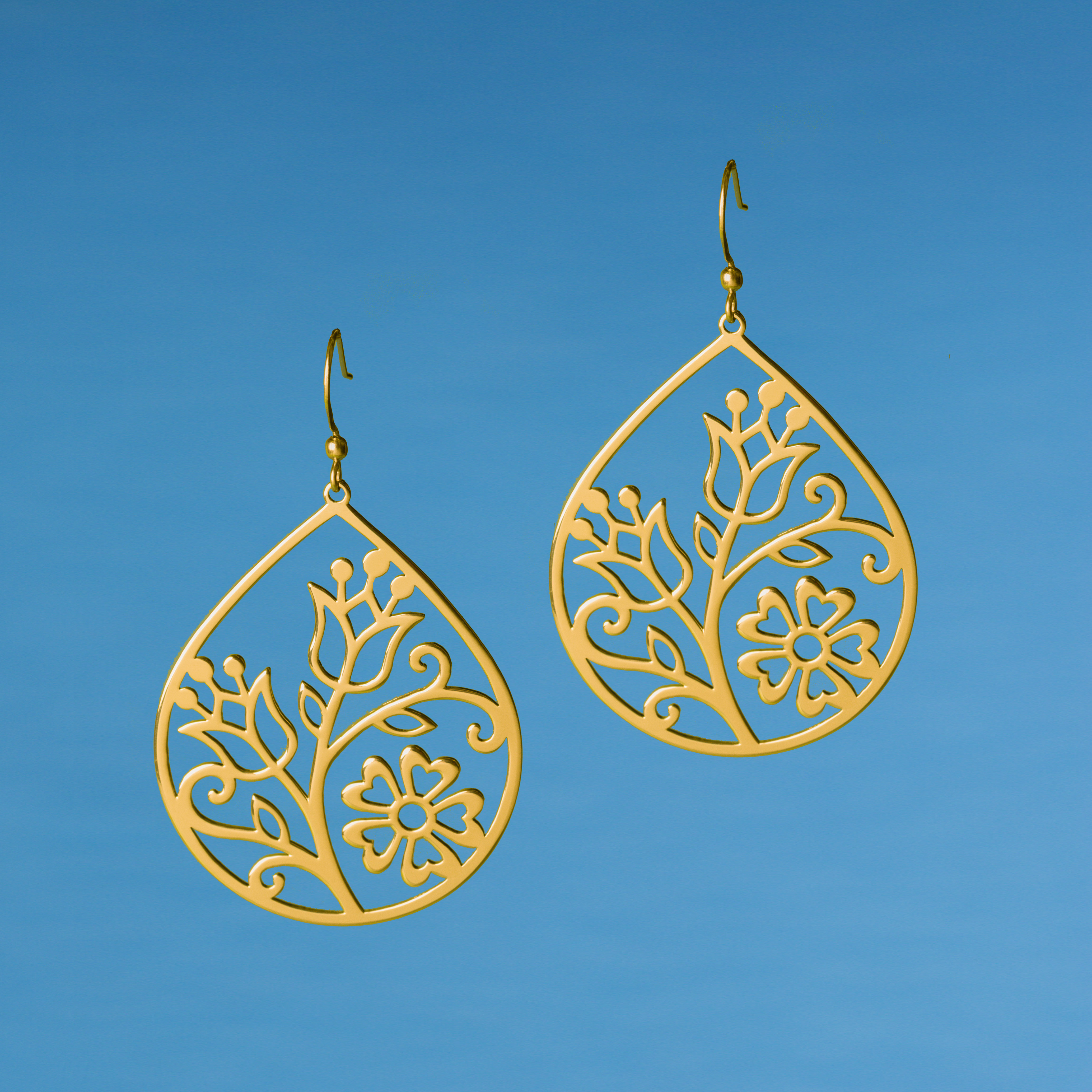 Náušnice vajnorské kvety - slza