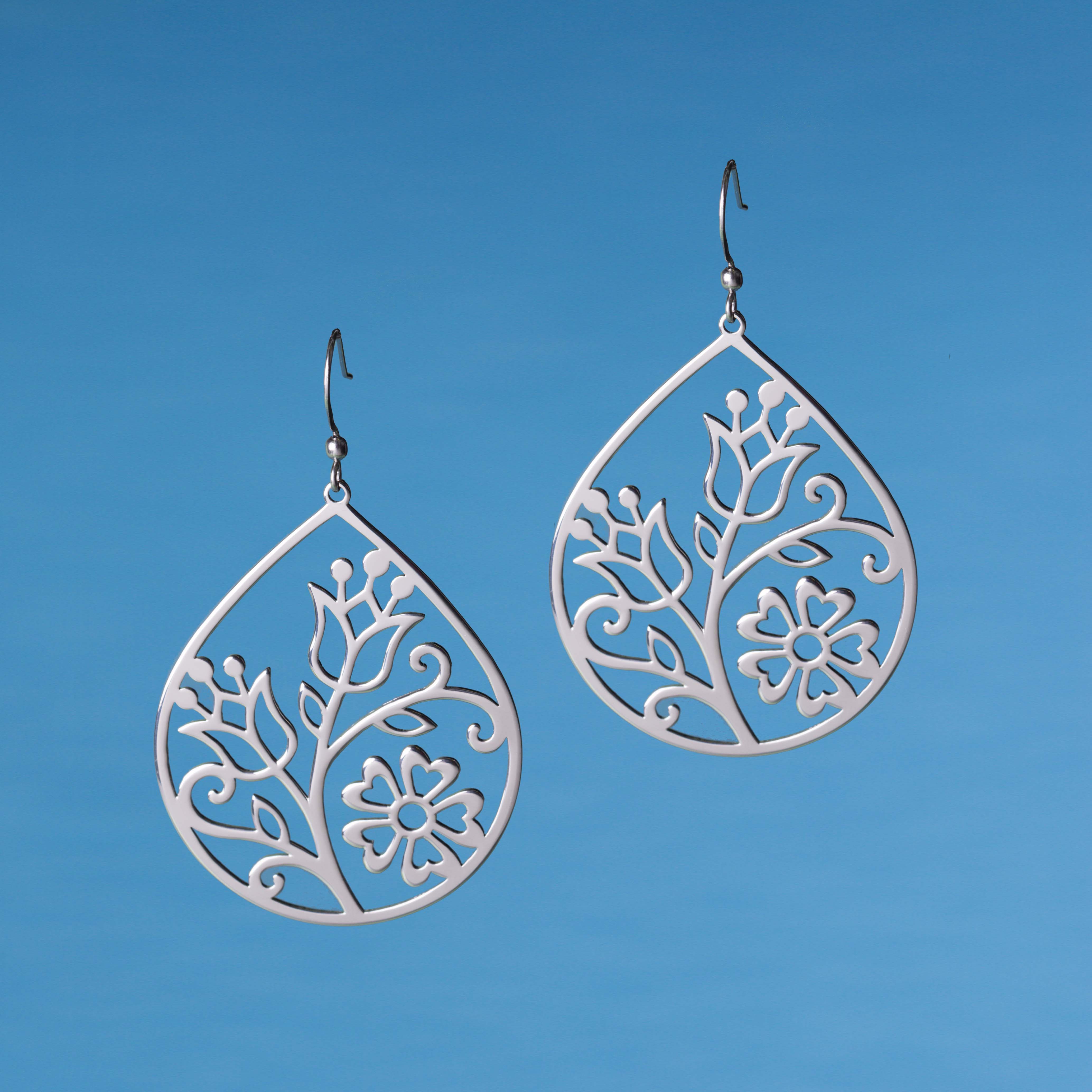 Náušnice vajnorské kvety - slza