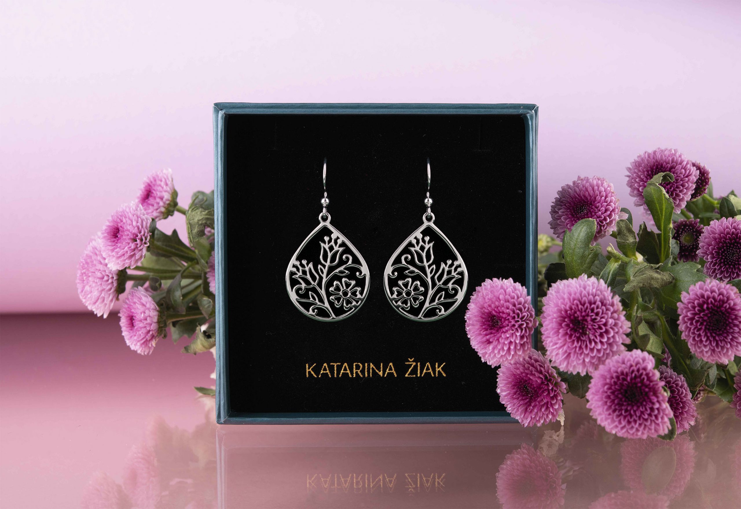 Náušnice vajnorské kvety - slza