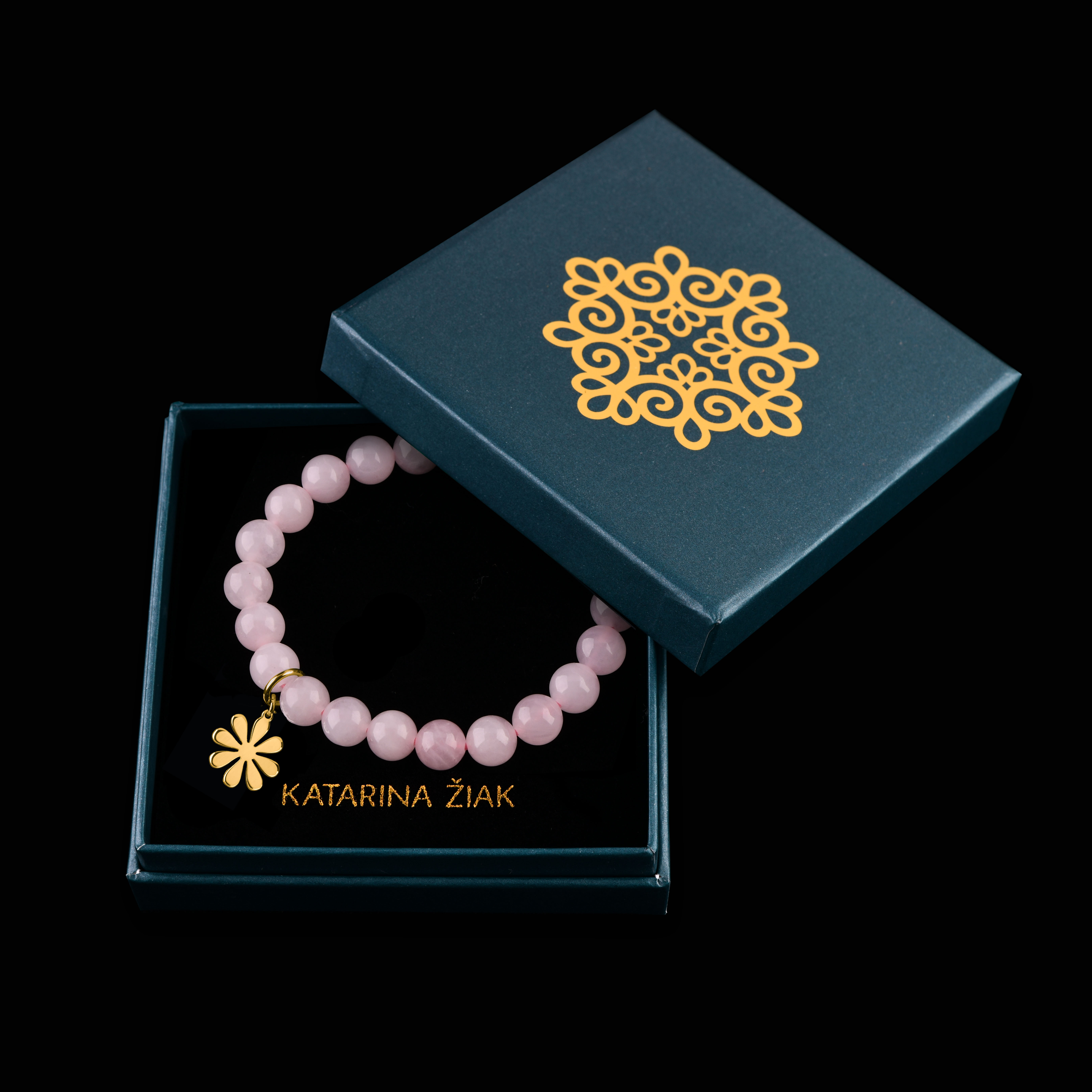 Náramok trakovický kvietok 1 - rôzne kamene