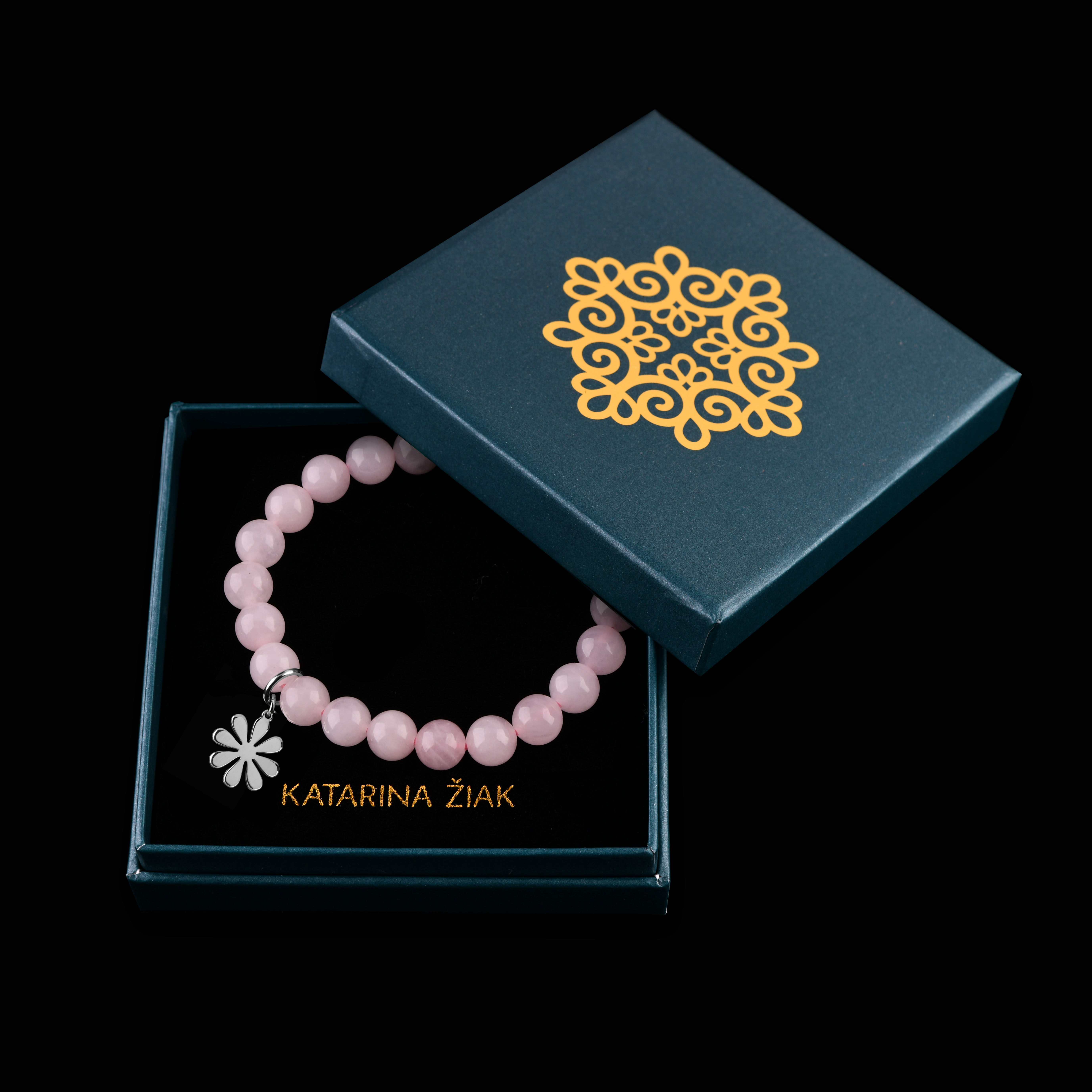 Náramok trakovický kvietok 1 - rôzne kamene